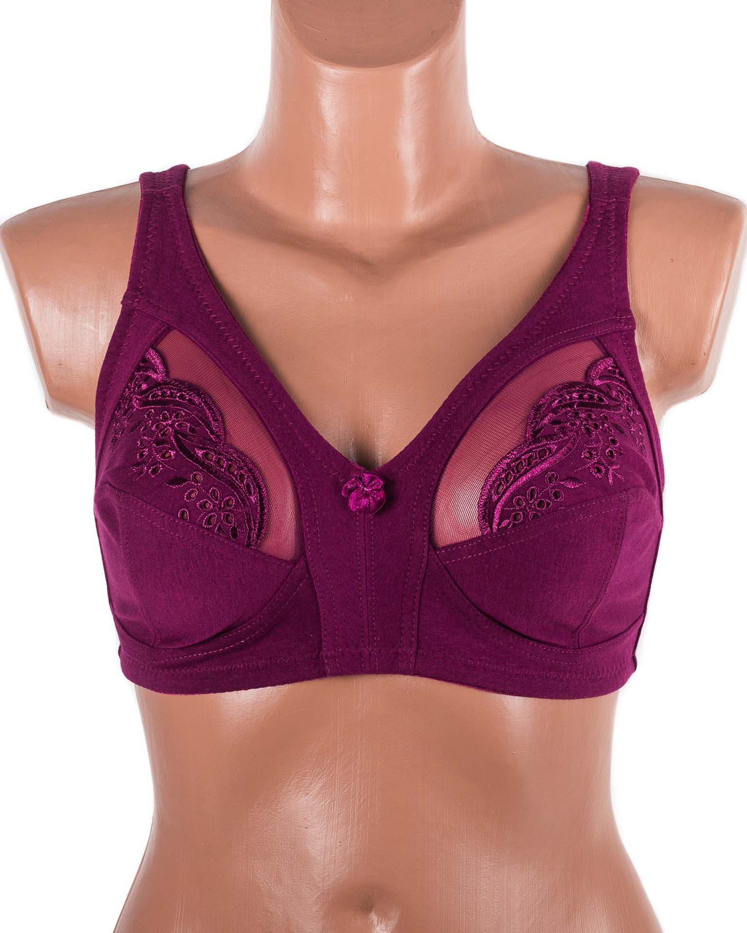 Бюстгальтер без кісточок Jcieema 8681 марсала 5394-4