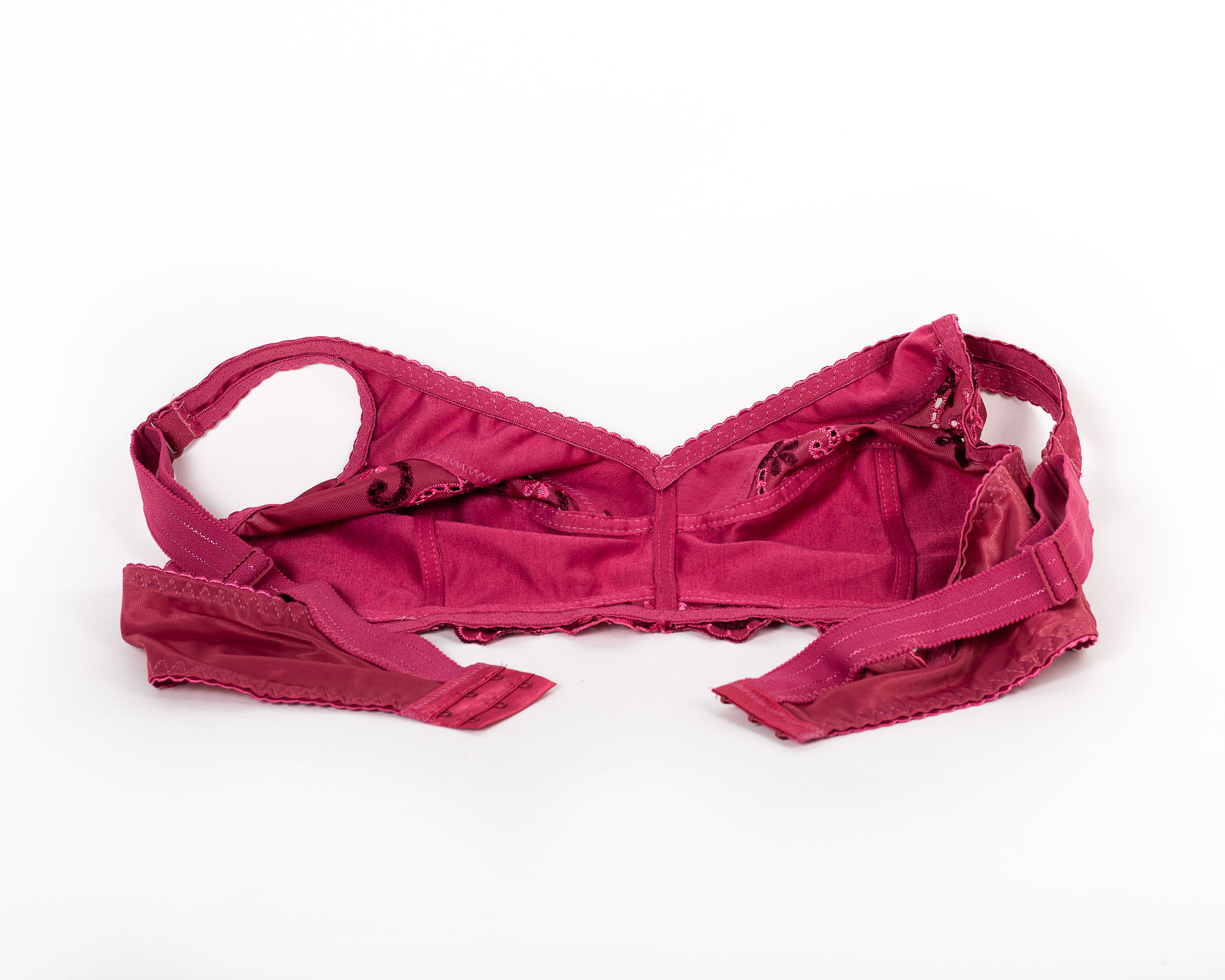 Бюстгальтер з вишивкою без кісточок Jeiccina 2669 малиновий 5258-5