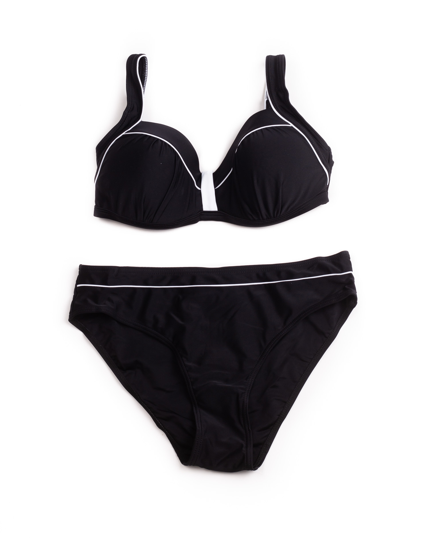 Купальник роздільний формовий чашка Teres 21211 чорний 1056-1