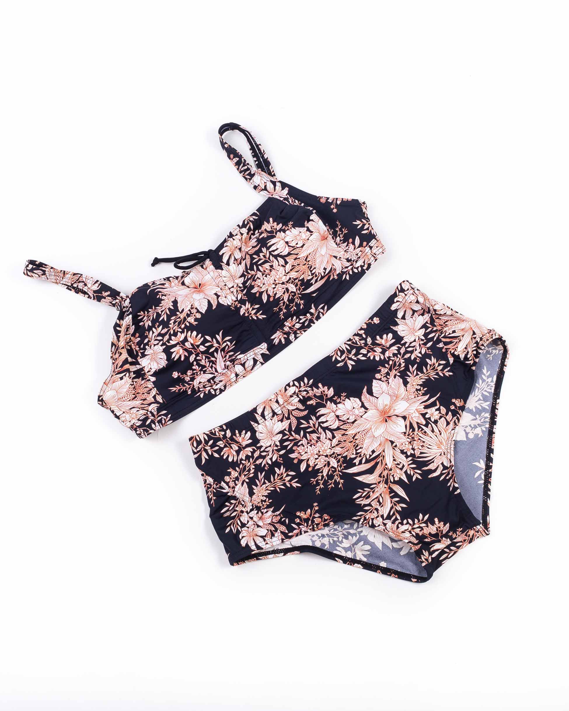 Купальник роздільний м'яка чашка з поролоновою вставкою Samegame 619 чашка С чорний 1011-1