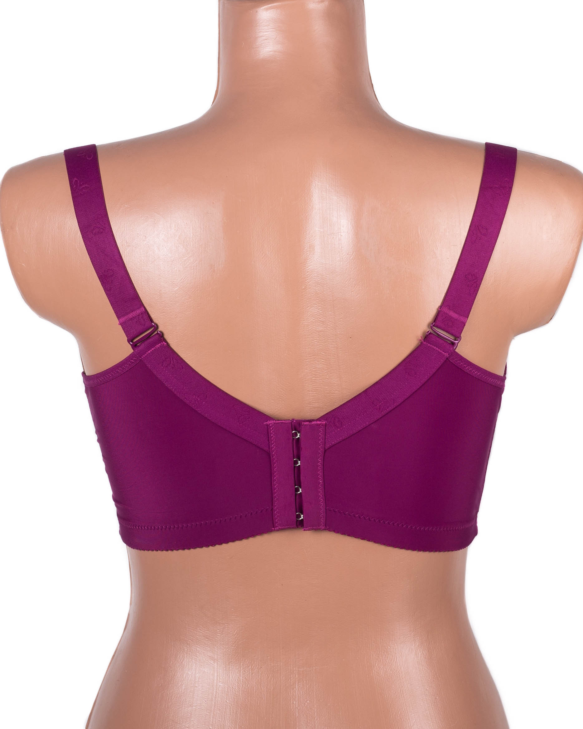 Бюстгальтер без кісточок формова чашка з широкою спинкою Люся 8126 марсала 5438-4