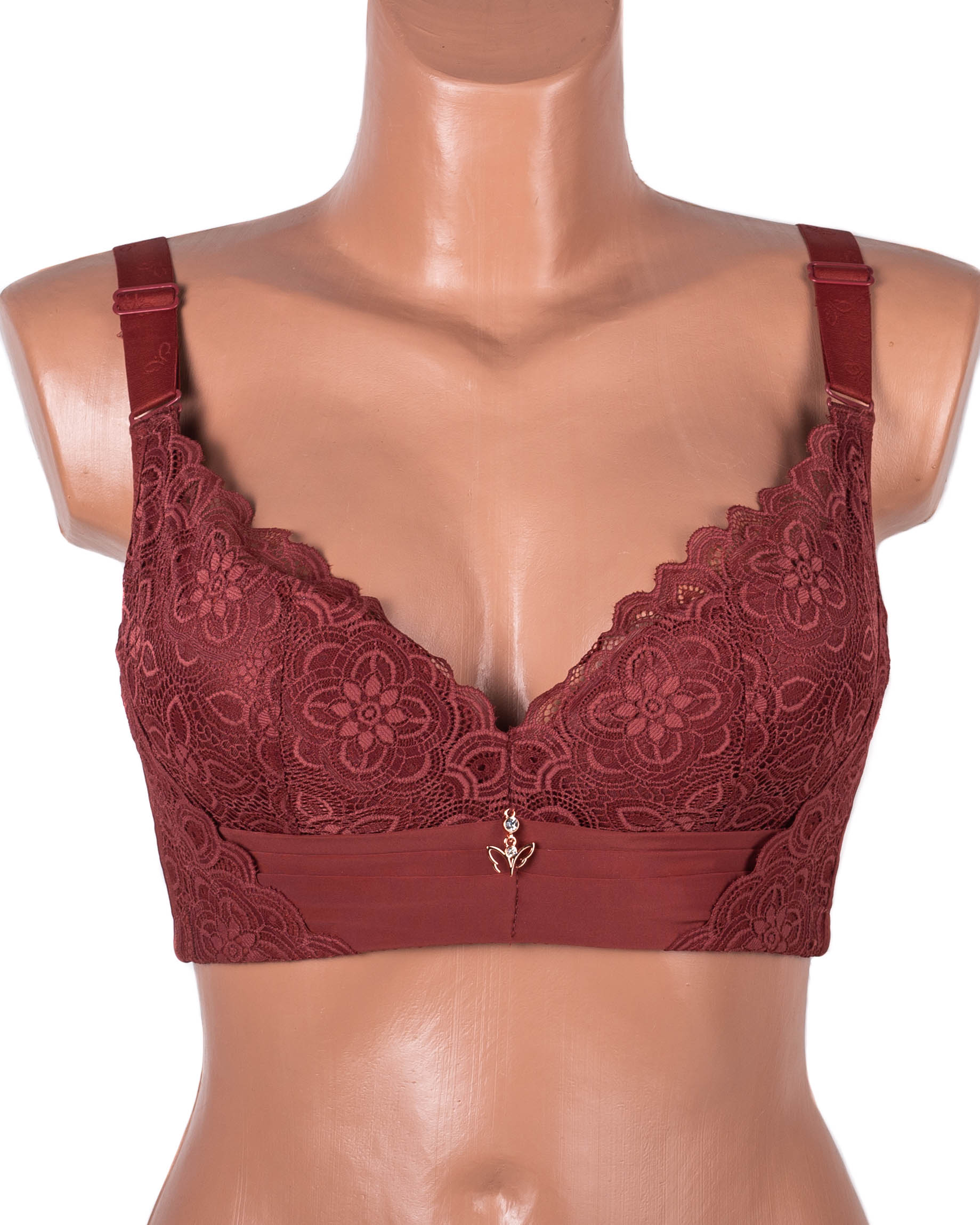 Бюстгальтер без кісточок формова чашка з широкою спинкою Люся 8126 коричневий 5438-5