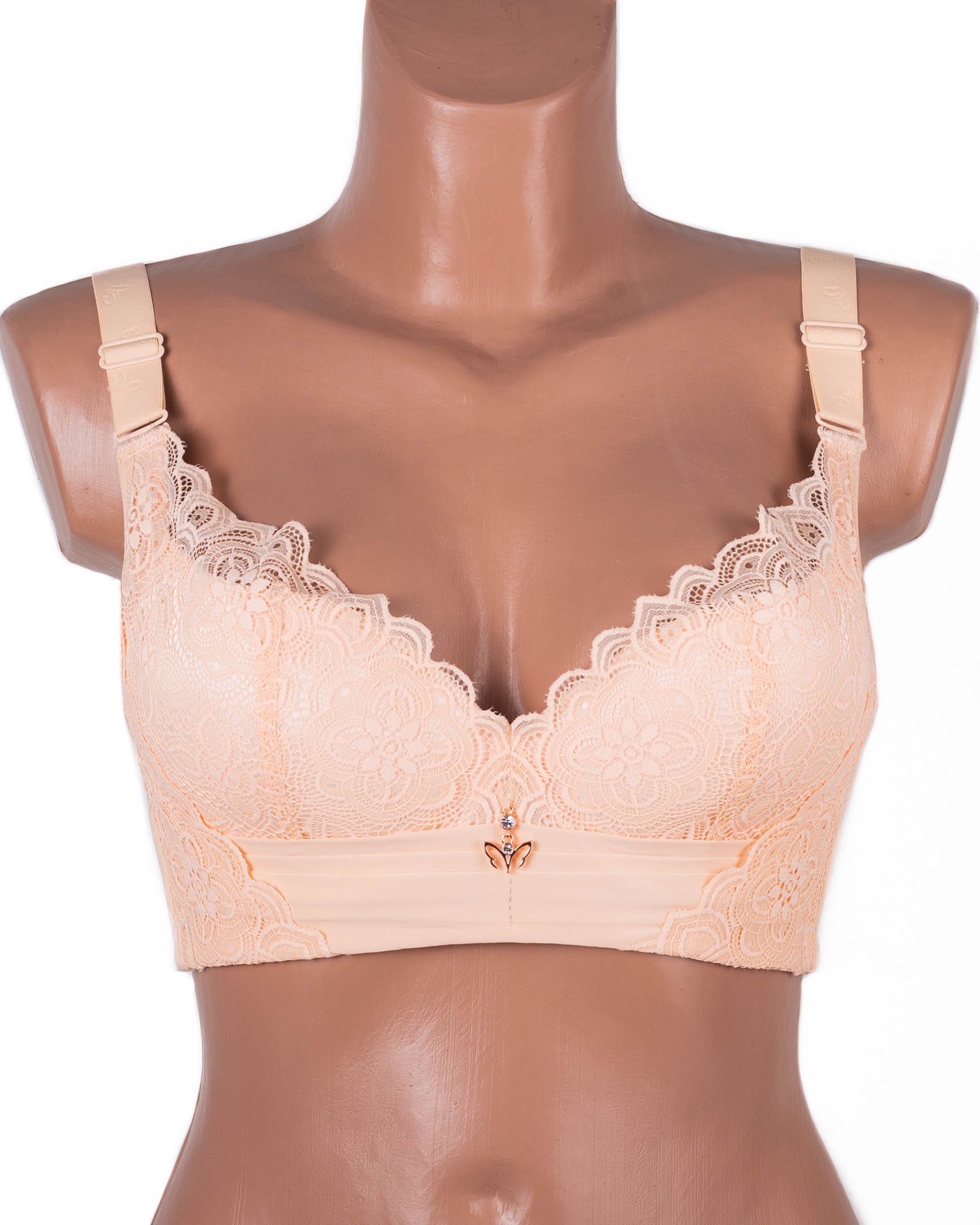 Бюстгальтер без кісточок формовий чашка з широкою спинкою Люся 8126 бежевий 5438-6