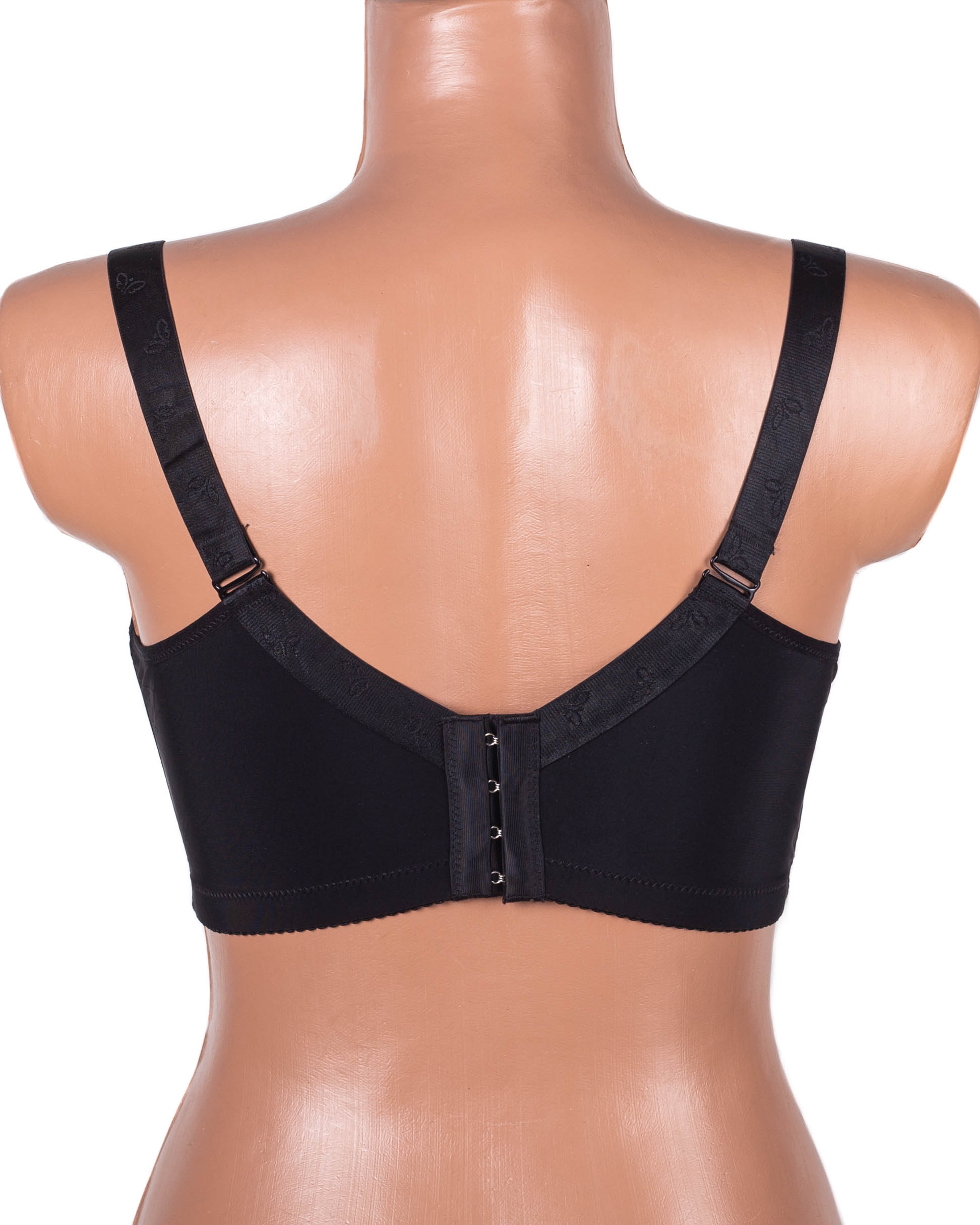 Бюстгальтер без кісточок формова чашка з широкою спинкою Люся 8126 чорний 5438-2