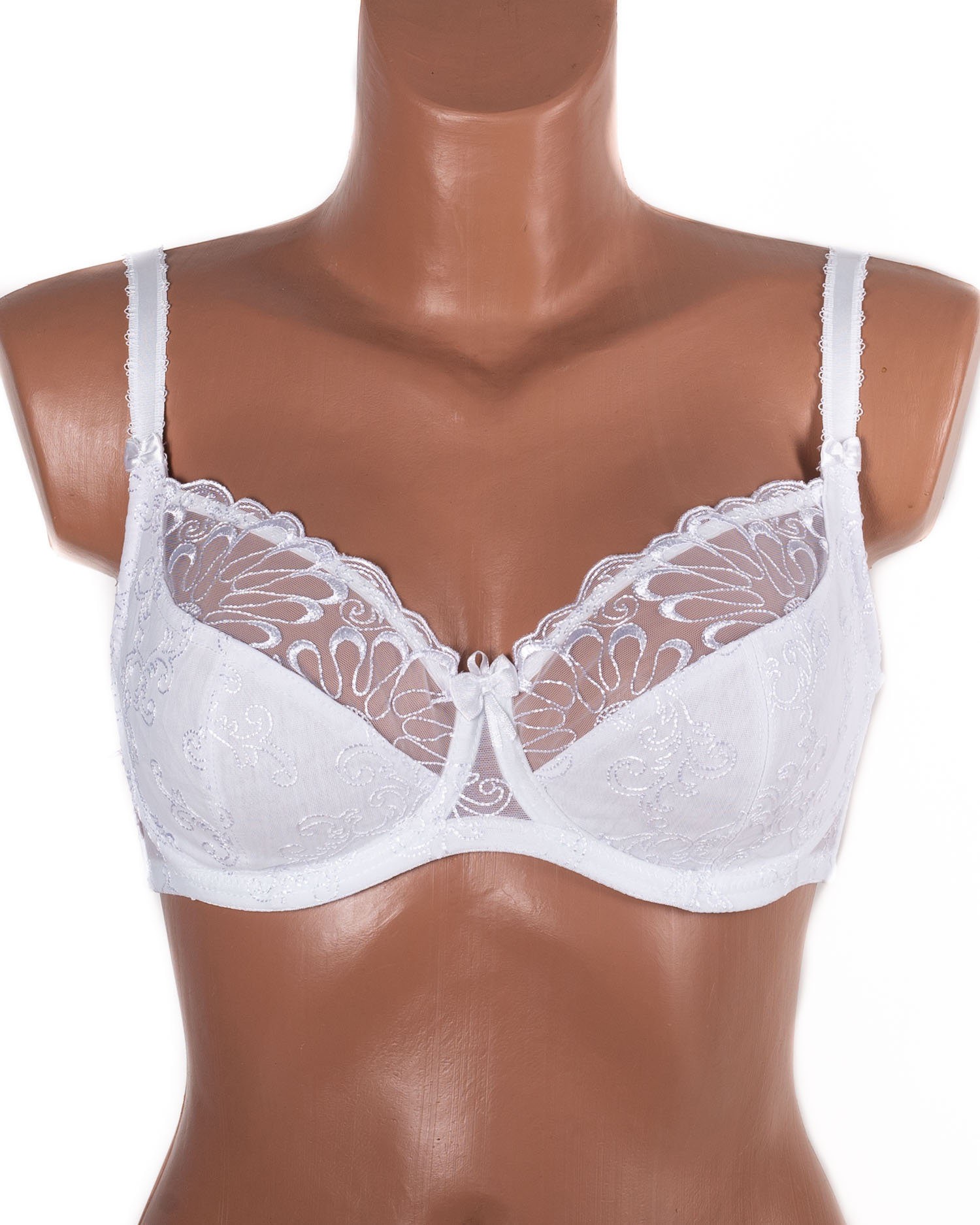 Бюстгальтер з вишивкою Lanny mode 11023 білий 11023-4