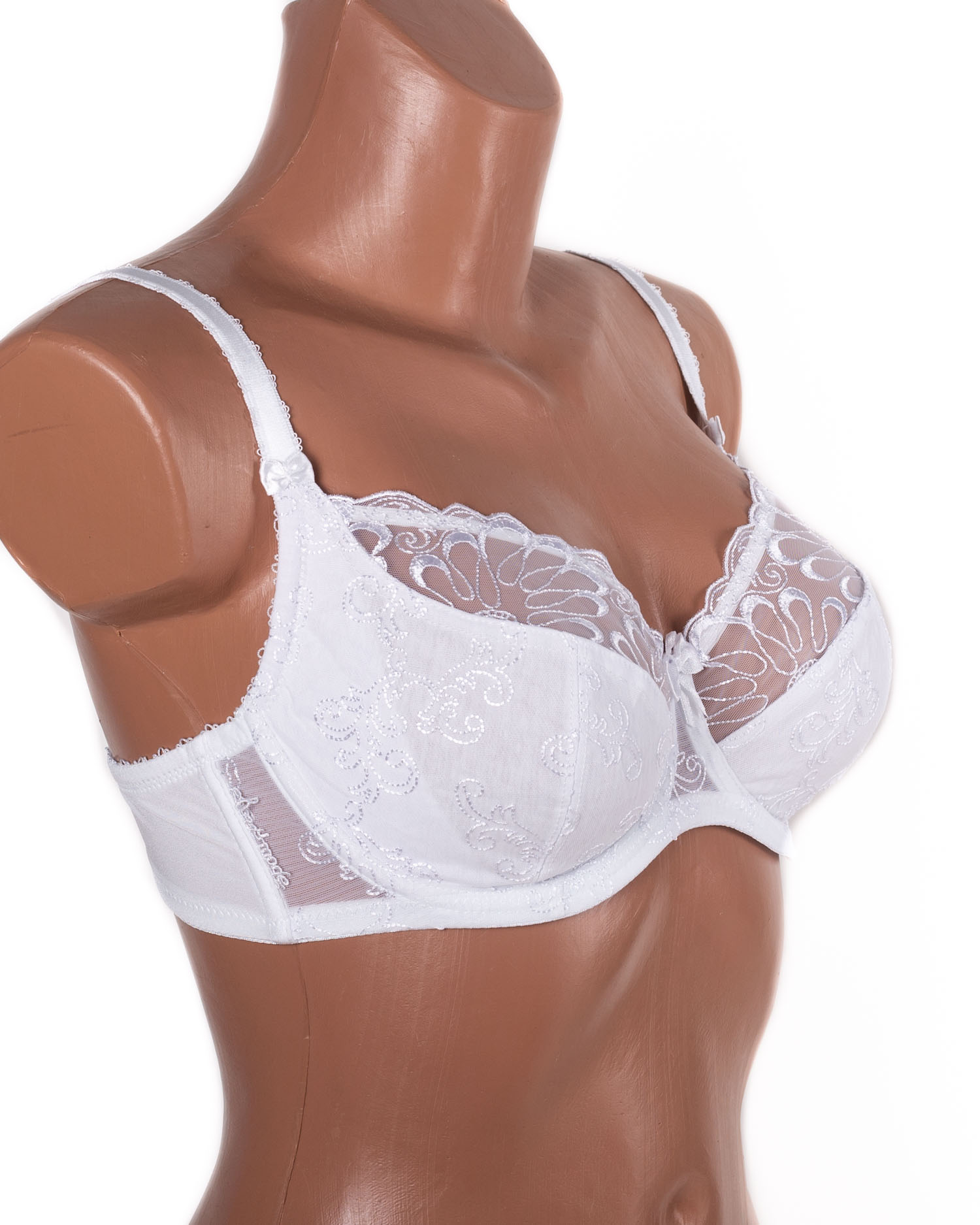 Бюстгальтер з вишивкою Lanny mode 11023 білий 11023-4