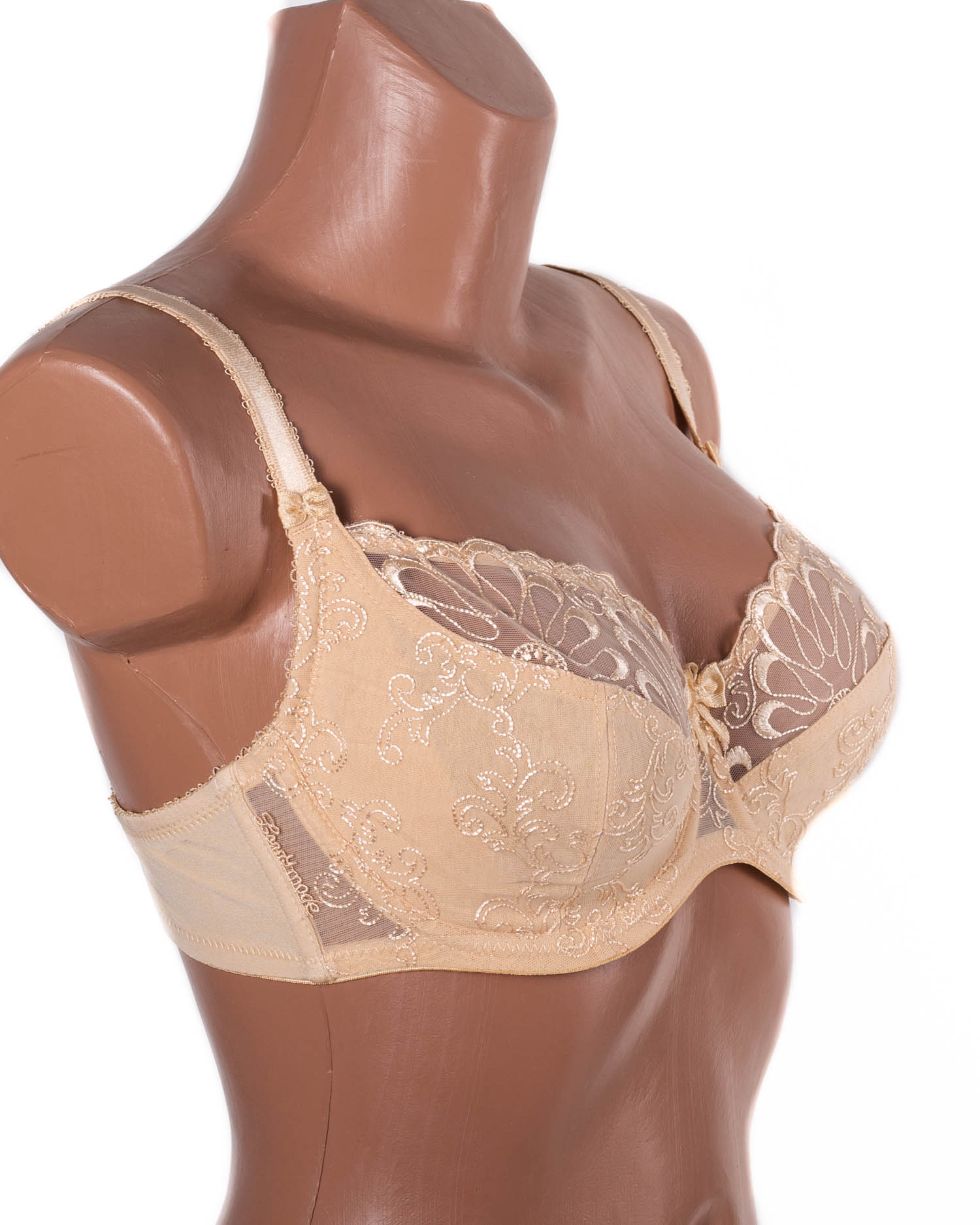Бюстгальтер з вишивкою Lanny mode 11023 бежевий 11023-8