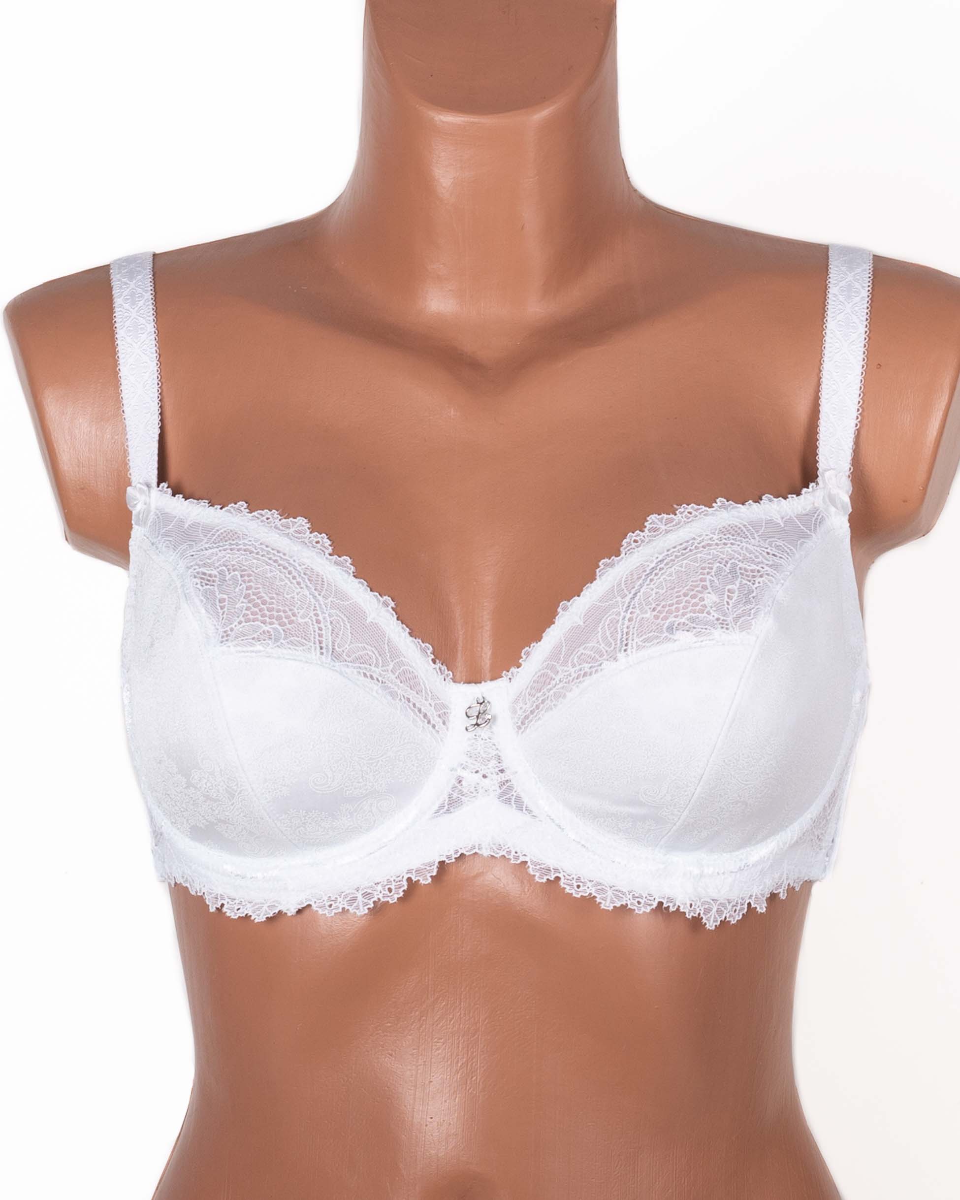 Бюстгальтер без поролона  з принтом Lanny mode 11239 білий 11239-4