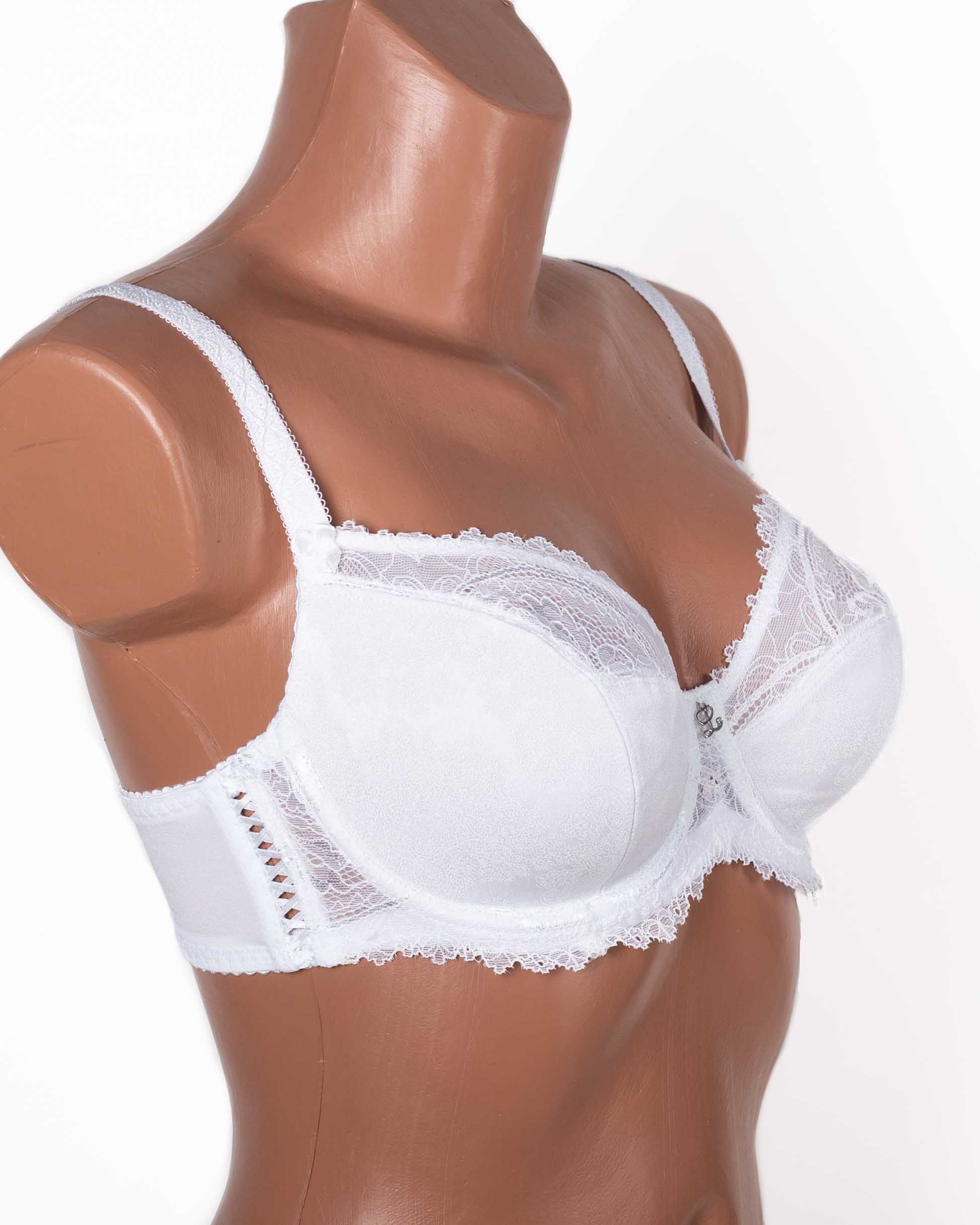 Бюстгальтер без поролона  з принтом Lanny mode 11239 білий 11239-4