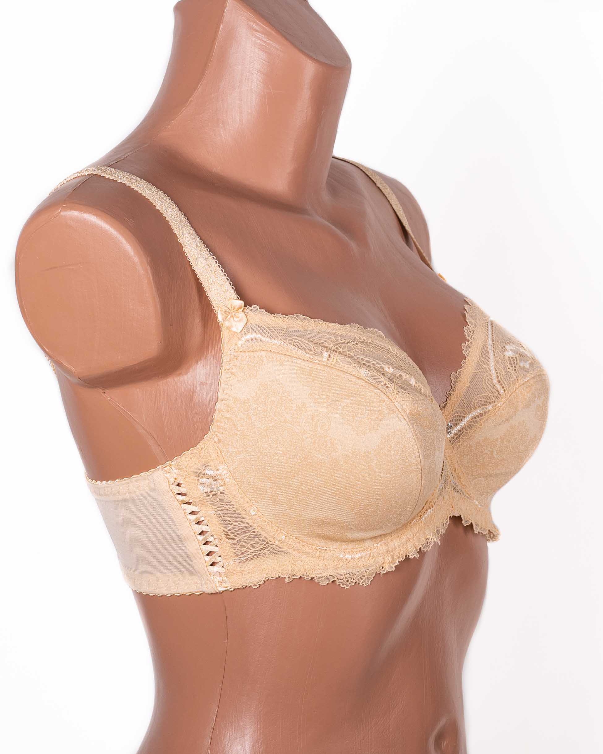 Бюстгальтер без поролона  з принтом Lanny mode 11239 бежевий 11239-2