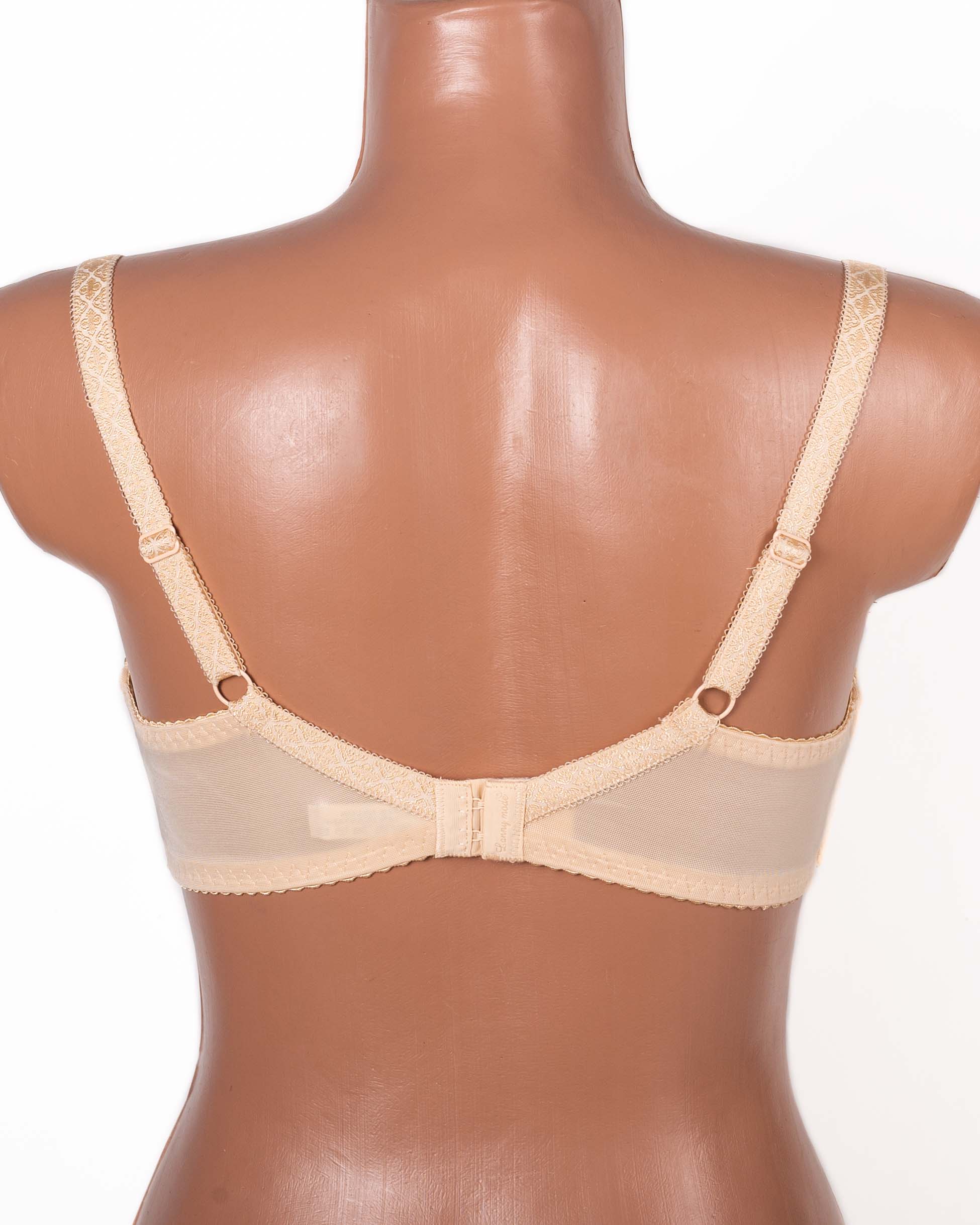 Бюстгальтер без поролона  з принтом Lanny mode 11239 бежевий 11239-2