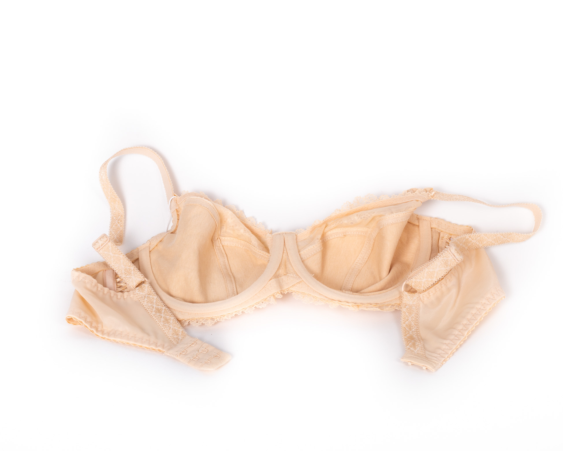 Бюстгальтер без поролона  з принтом Lanny mode 11239 бежевий 11239-2