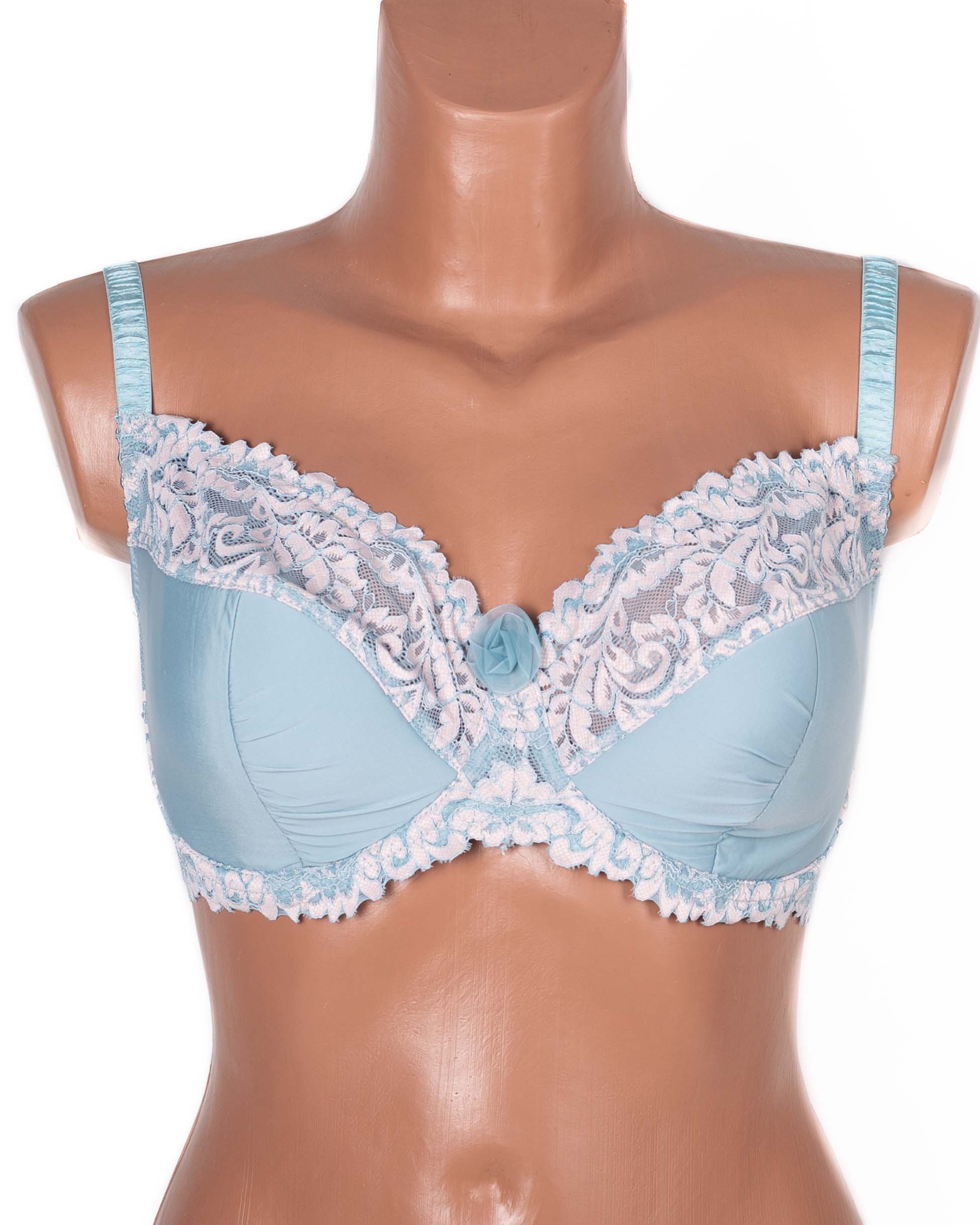 Бюстгальтер з мереживною спинкою Lanny mode 11340 бірюзовий 11340-2