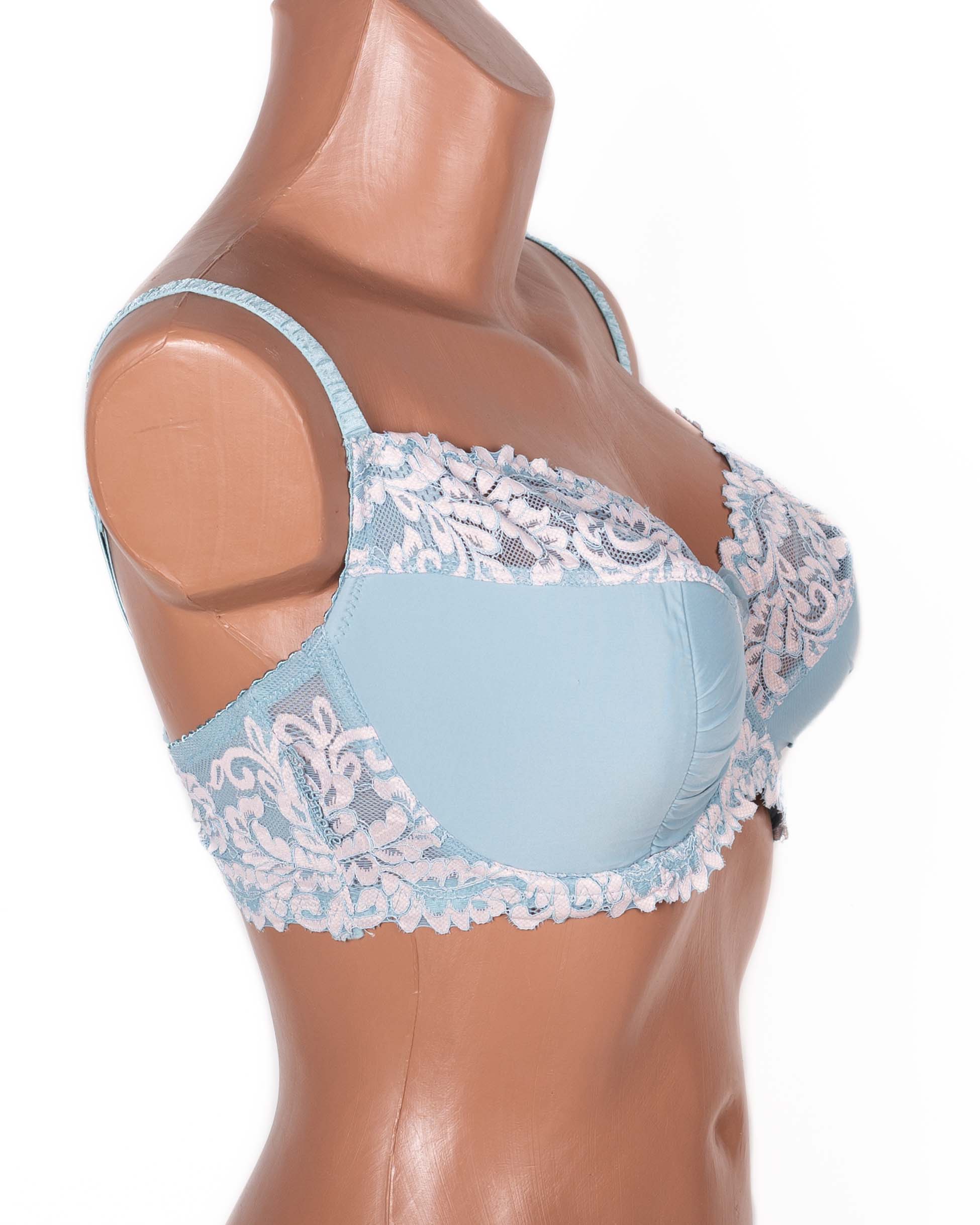 Бюстгальтер з мереживною спинкою Lanny mode 11340 бірюзовий 11340-2
