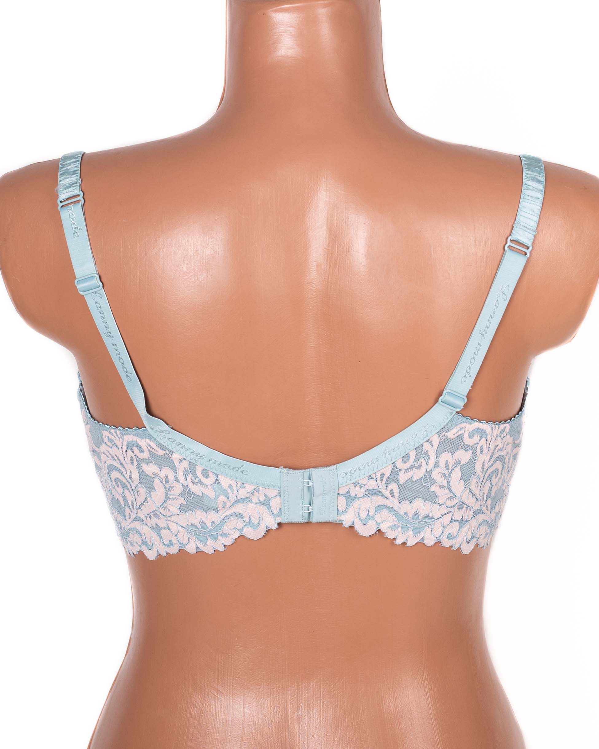 Бюстгальтер з мереживною спинкою Lanny mode 11340 бірюзовий 11340-2