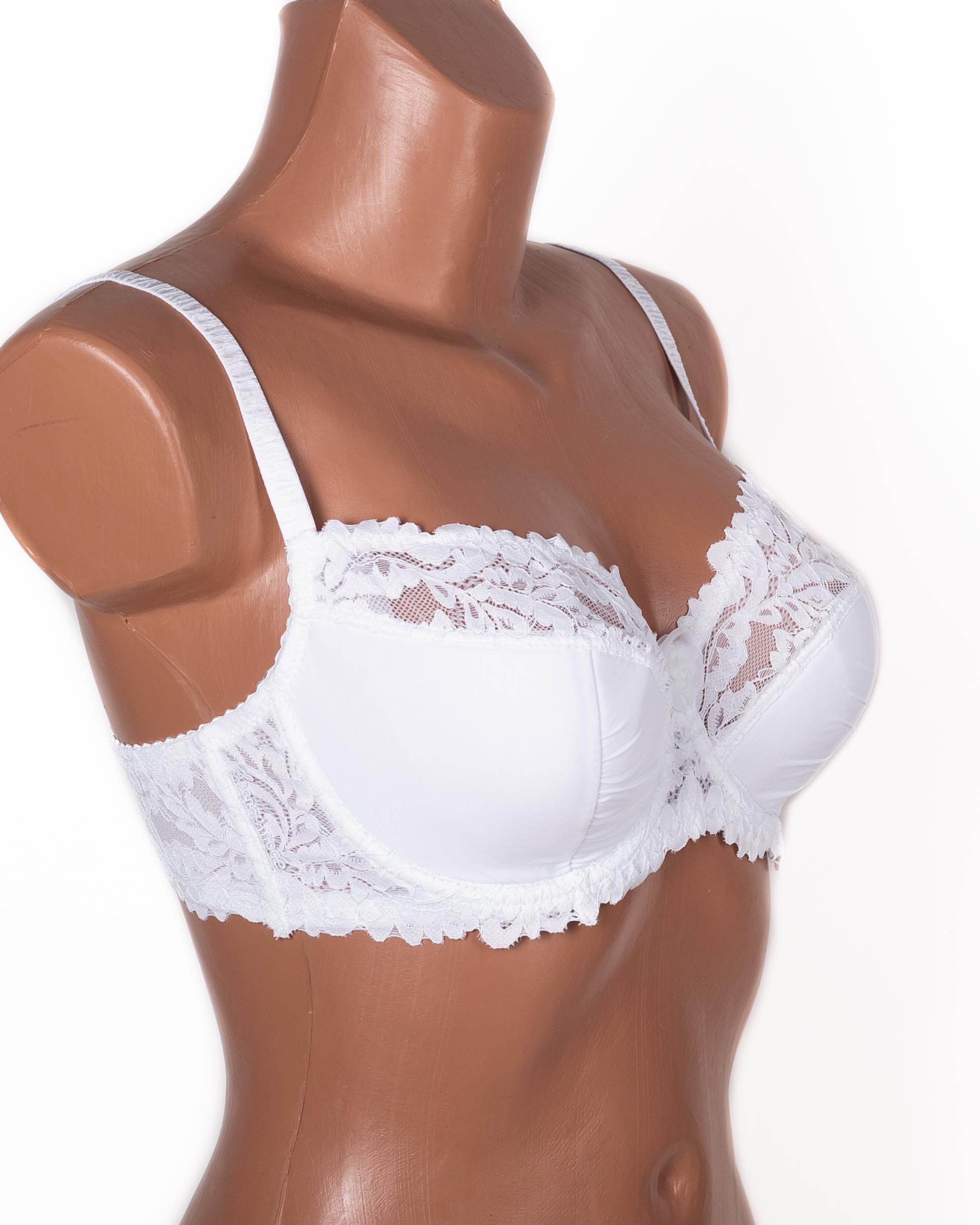 Бюстгальтер з мереживною спинкою Lanny mode 11340 білий 11340-6