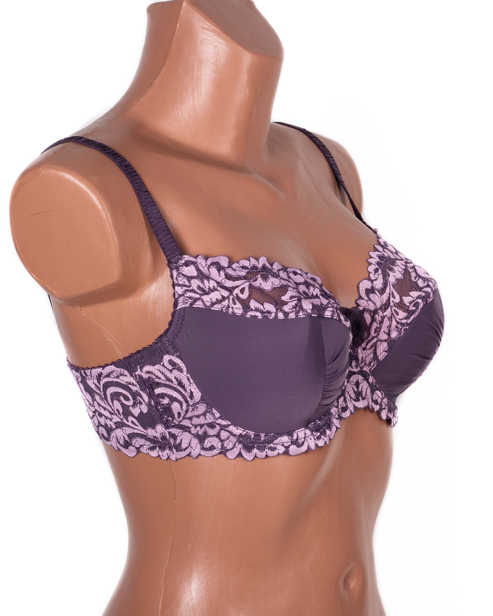 Бюстгальтер з мереживною спинкою Lanny mode 11340 мокко 11340-5