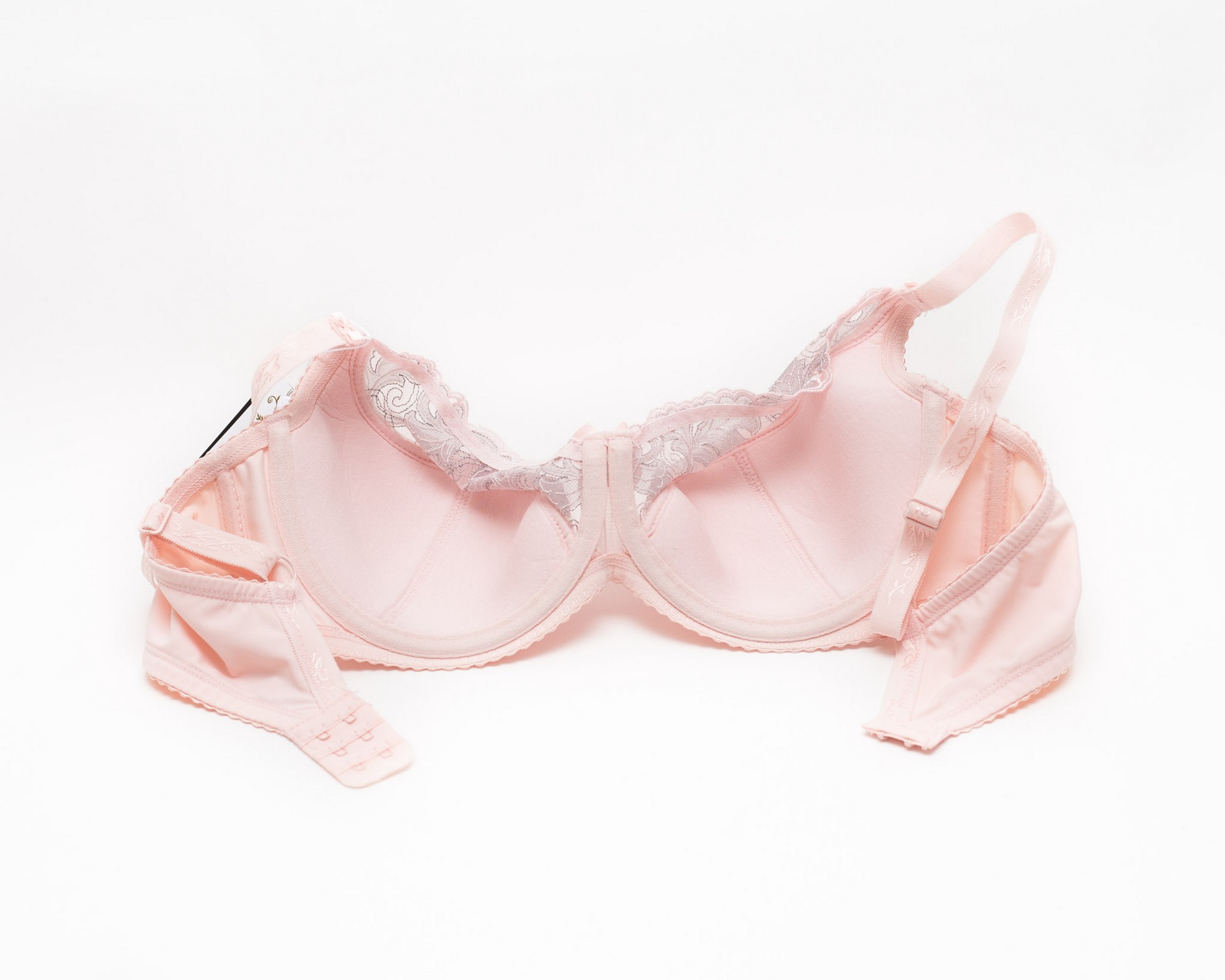 Бюстгальтер з вишивкою Lanny mode 11528 пудра 11528-2