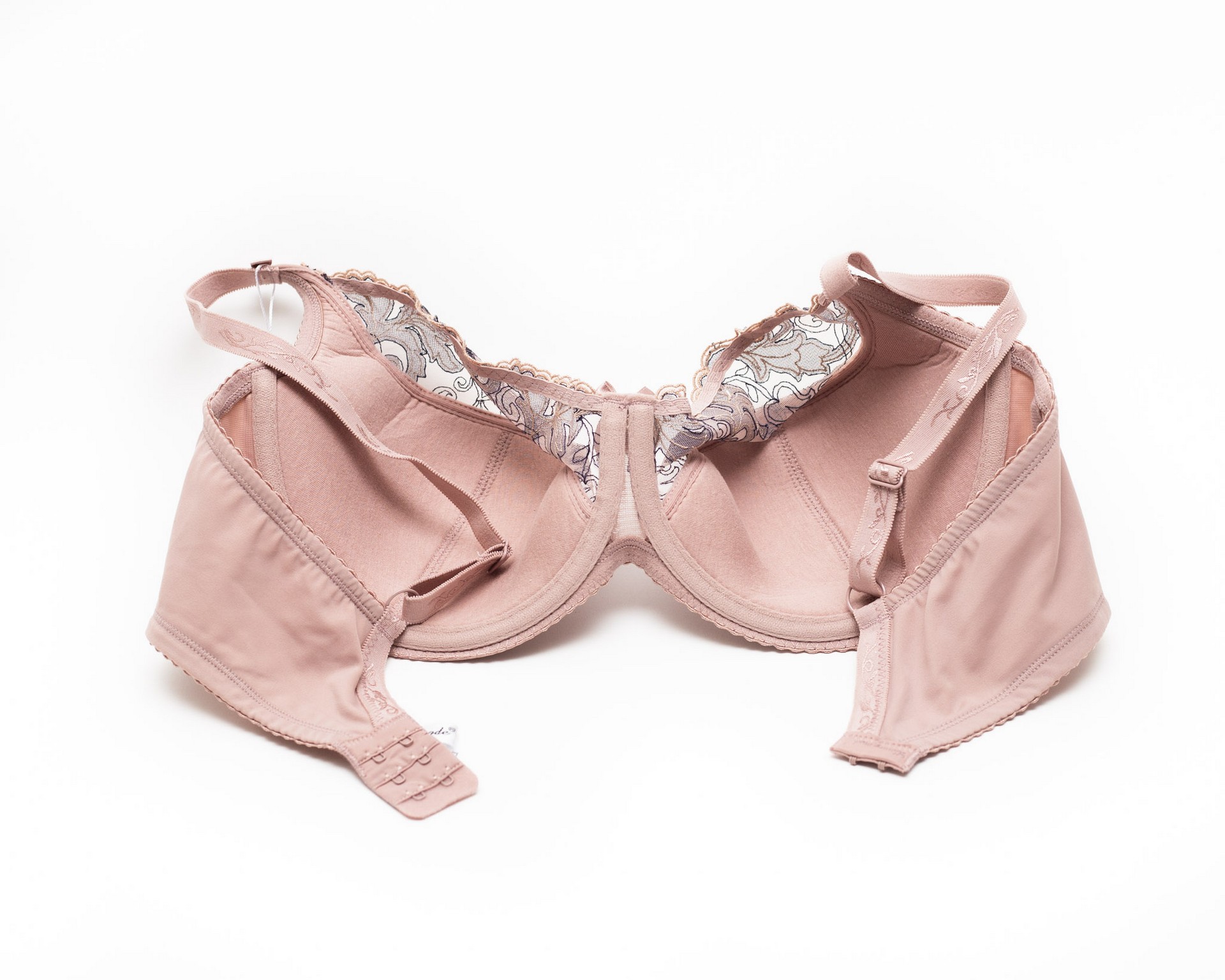 Бюстгальтер з вишивкою Lanny mode 11528 капучино 11528-4