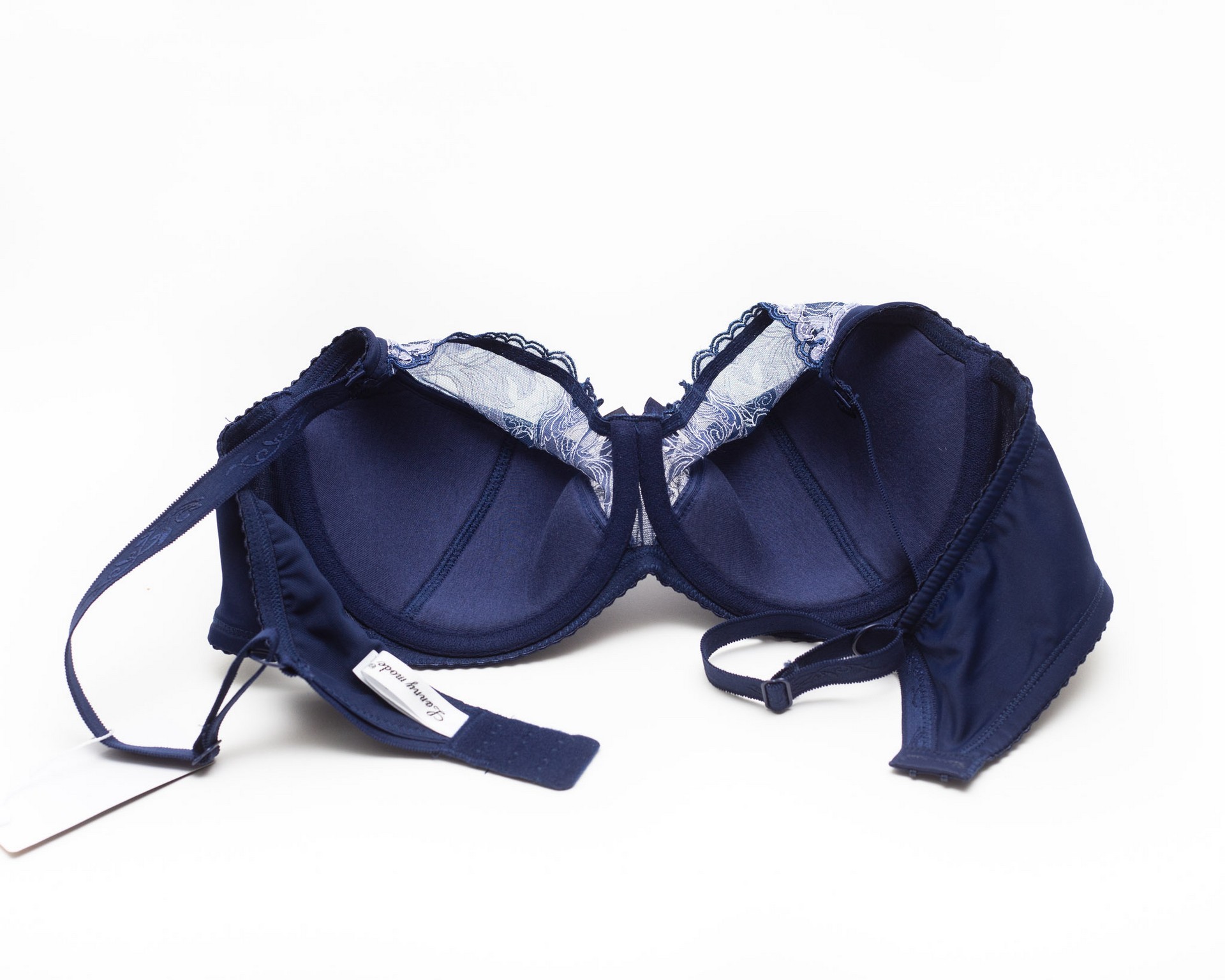 Бюстгальтер з вишивкою Lanny mode 11528 синій 11528-5