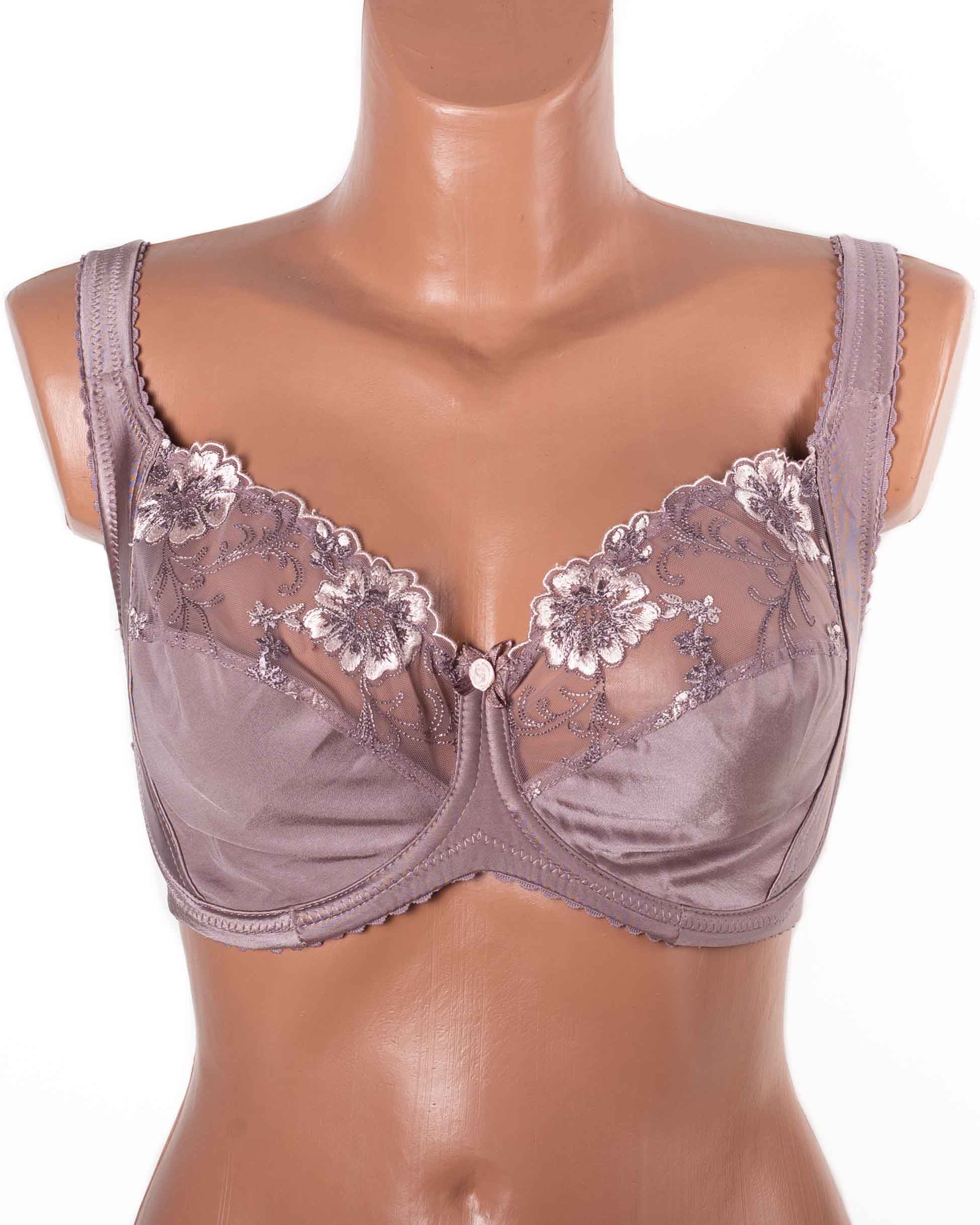 Бюстгальтер без поролона  з вишивкою Lanny mode 11775 капучино 11775-4