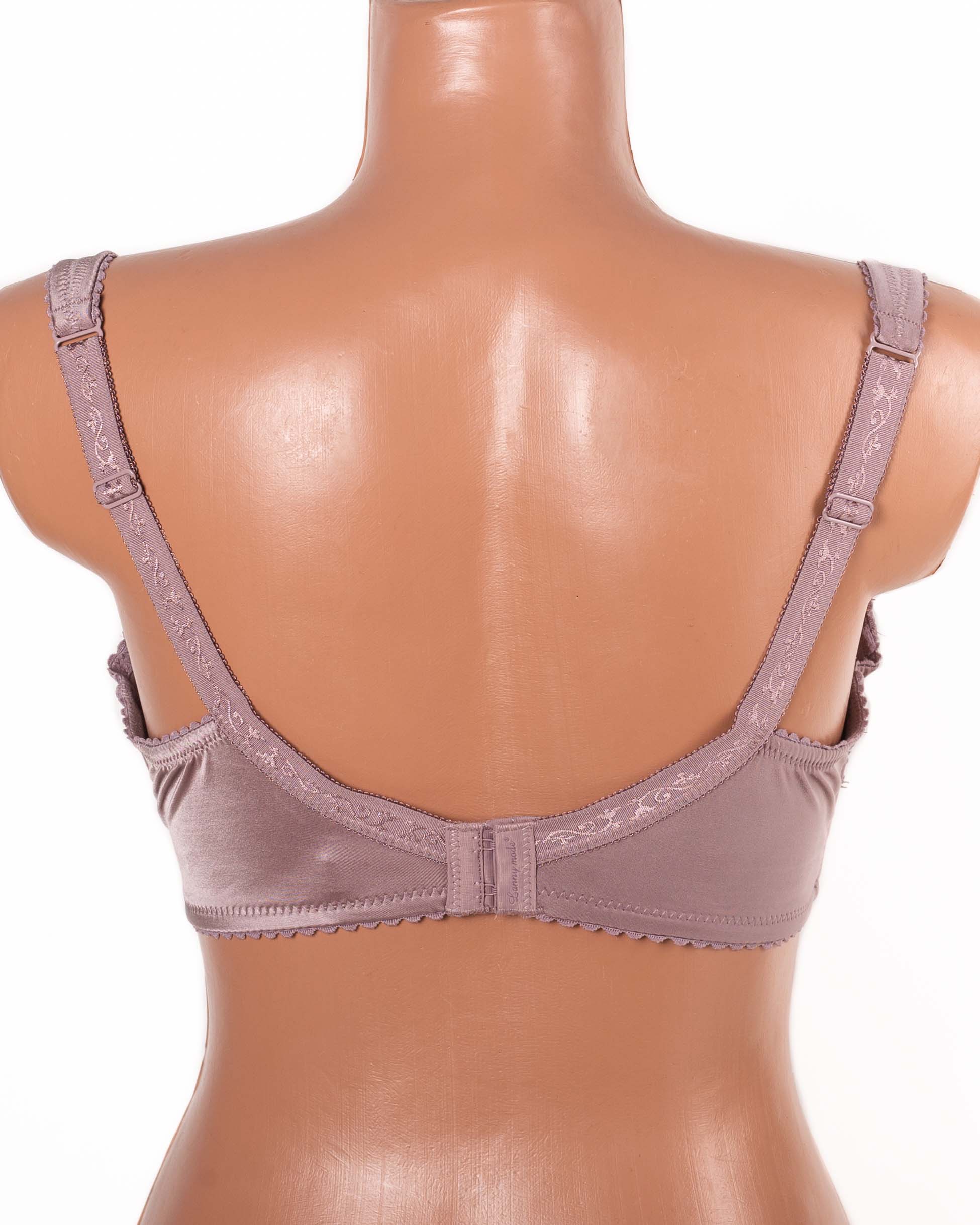 Бюстгальтер без поролона  з вишивкою Lanny mode 11775 капучино 11775-4