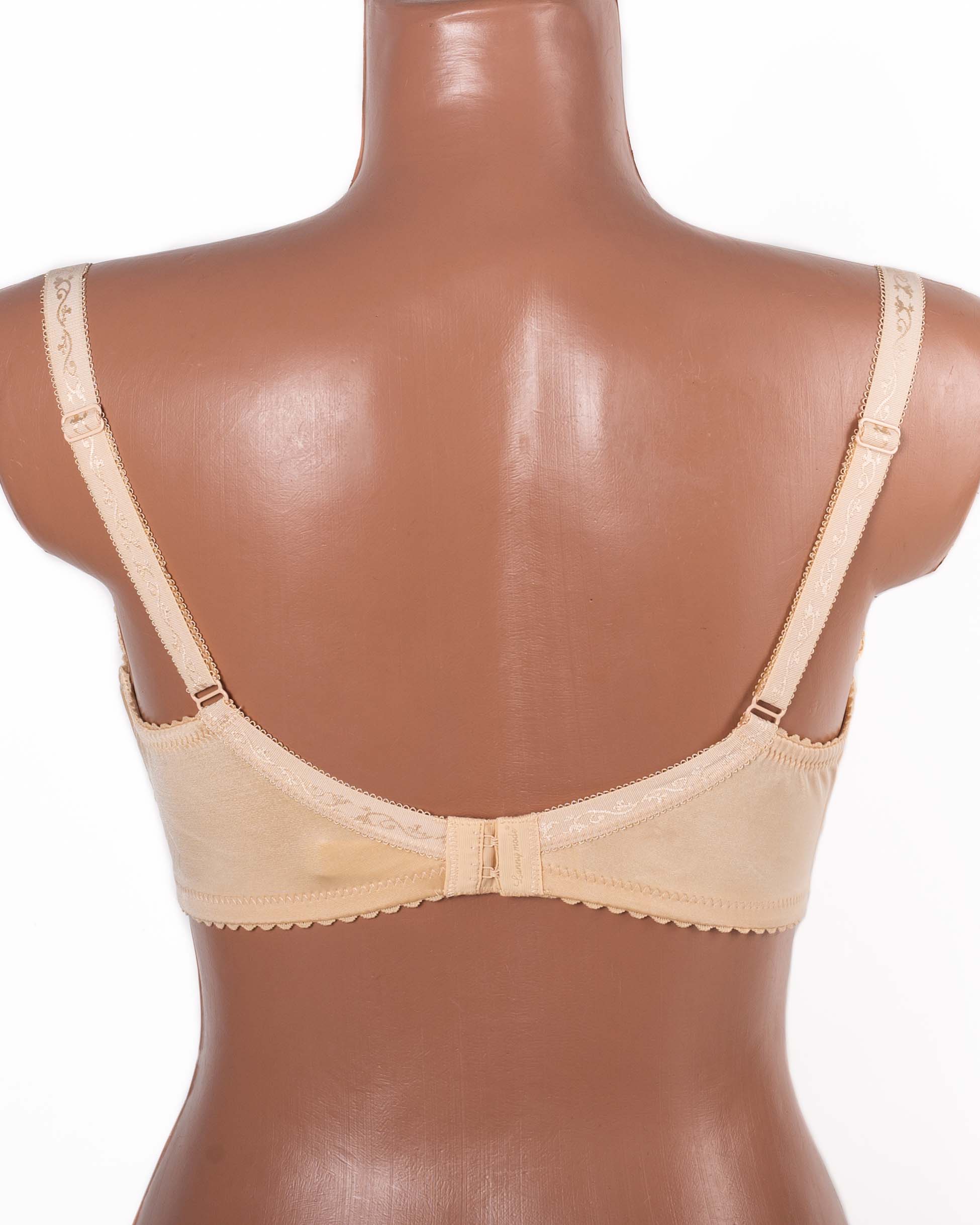 Бюстгальтер без поролона  з вишивкою Lanny mode 11775 бежевий 11775-6