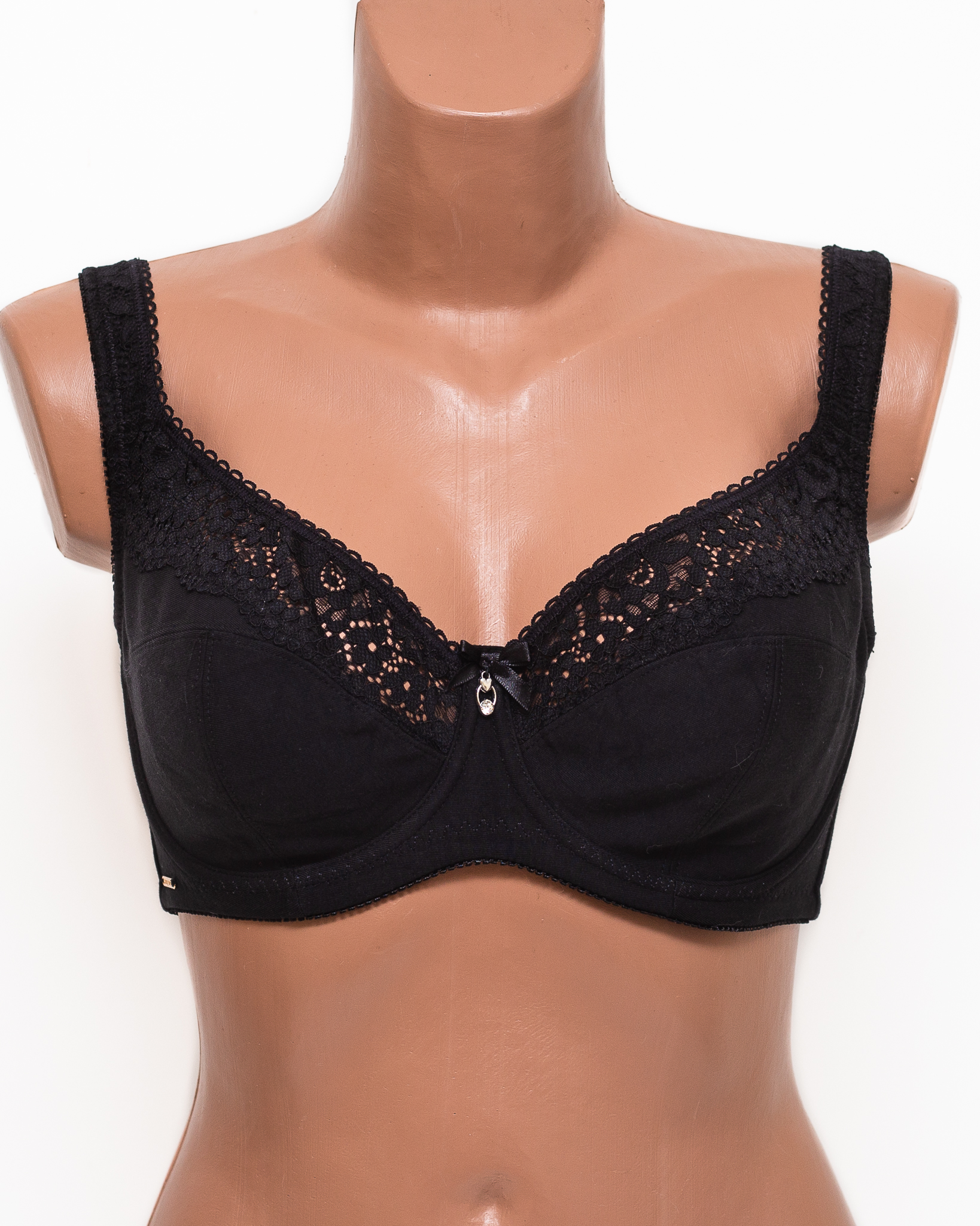 Бюстгальтер бавовняний з м'якою чашкою Lanny mode 11848 чорний 11848-5