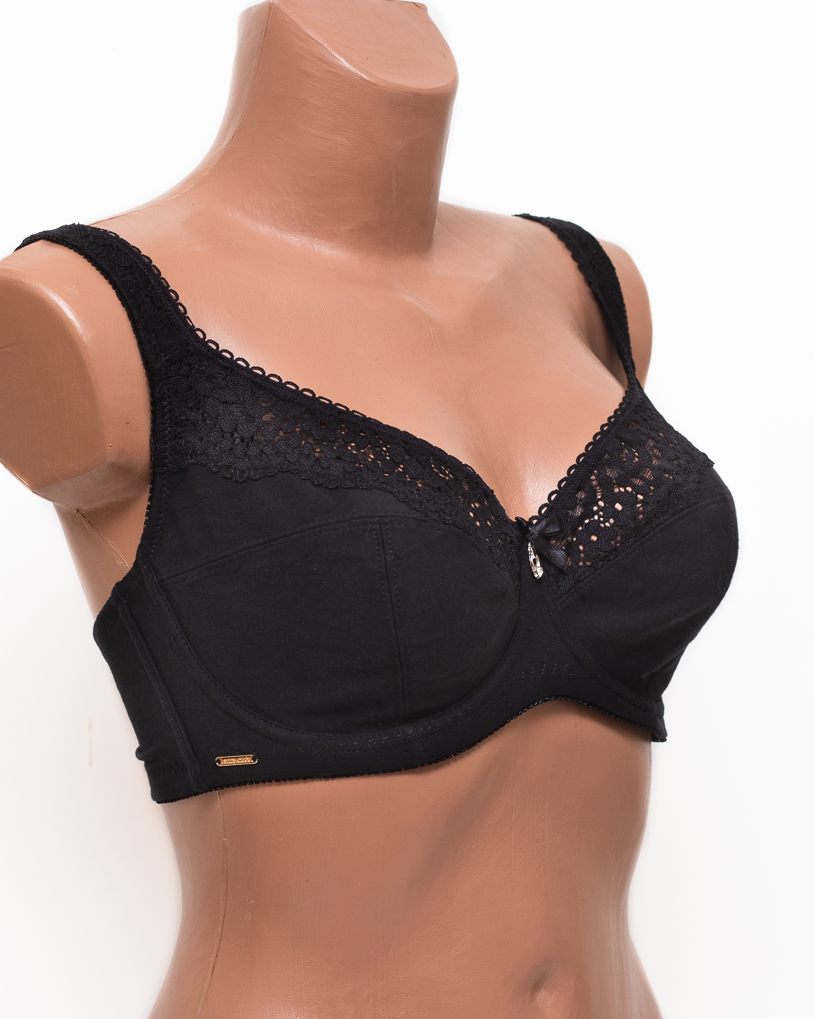 Бюстгальтер бавовняний з м'якою чашкою Lanny mode 11848 чорний 11848-5