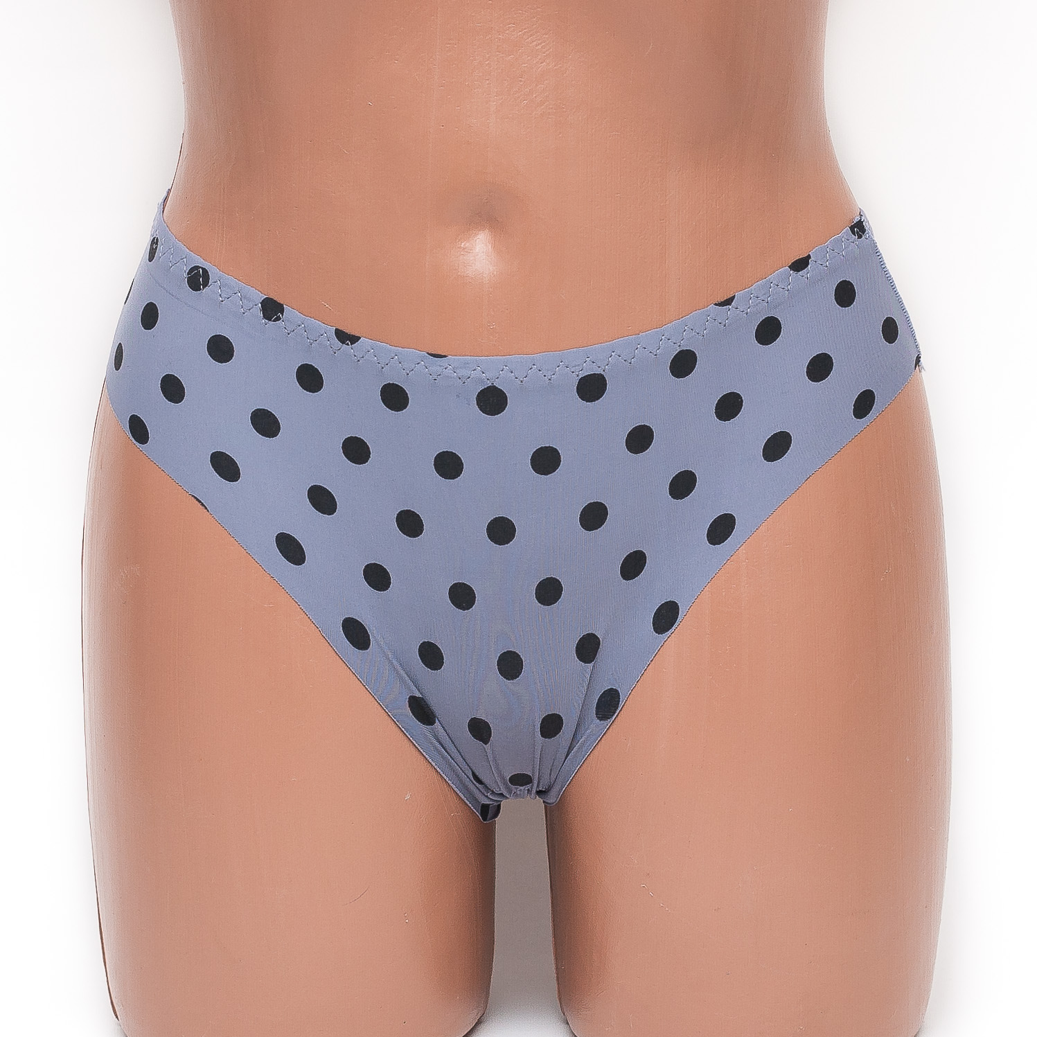 Бесшовные трусы женские горох Lulola цвет серый k3073-3