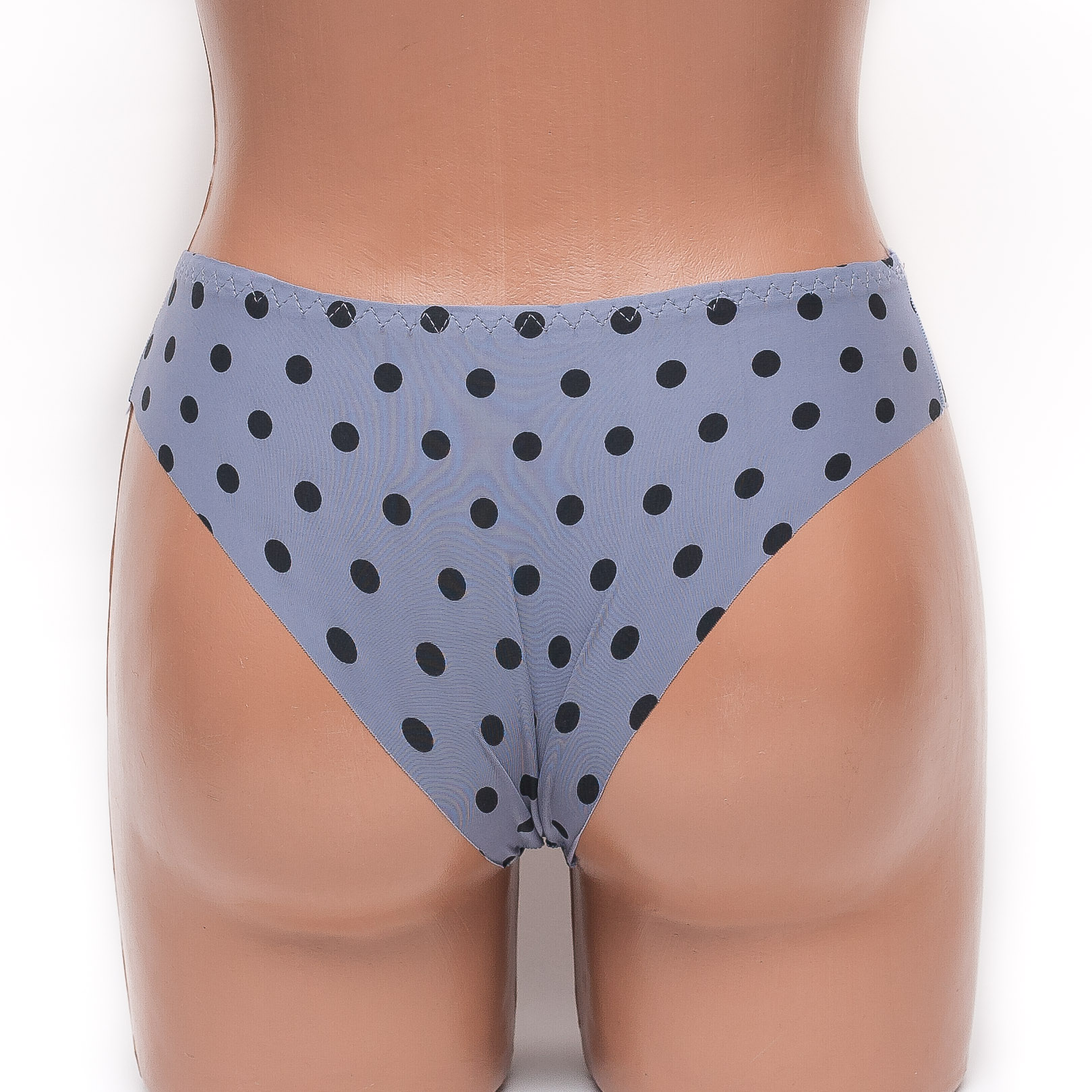 Бесшовные трусы женские горох Lulola цвет серый k3073-3