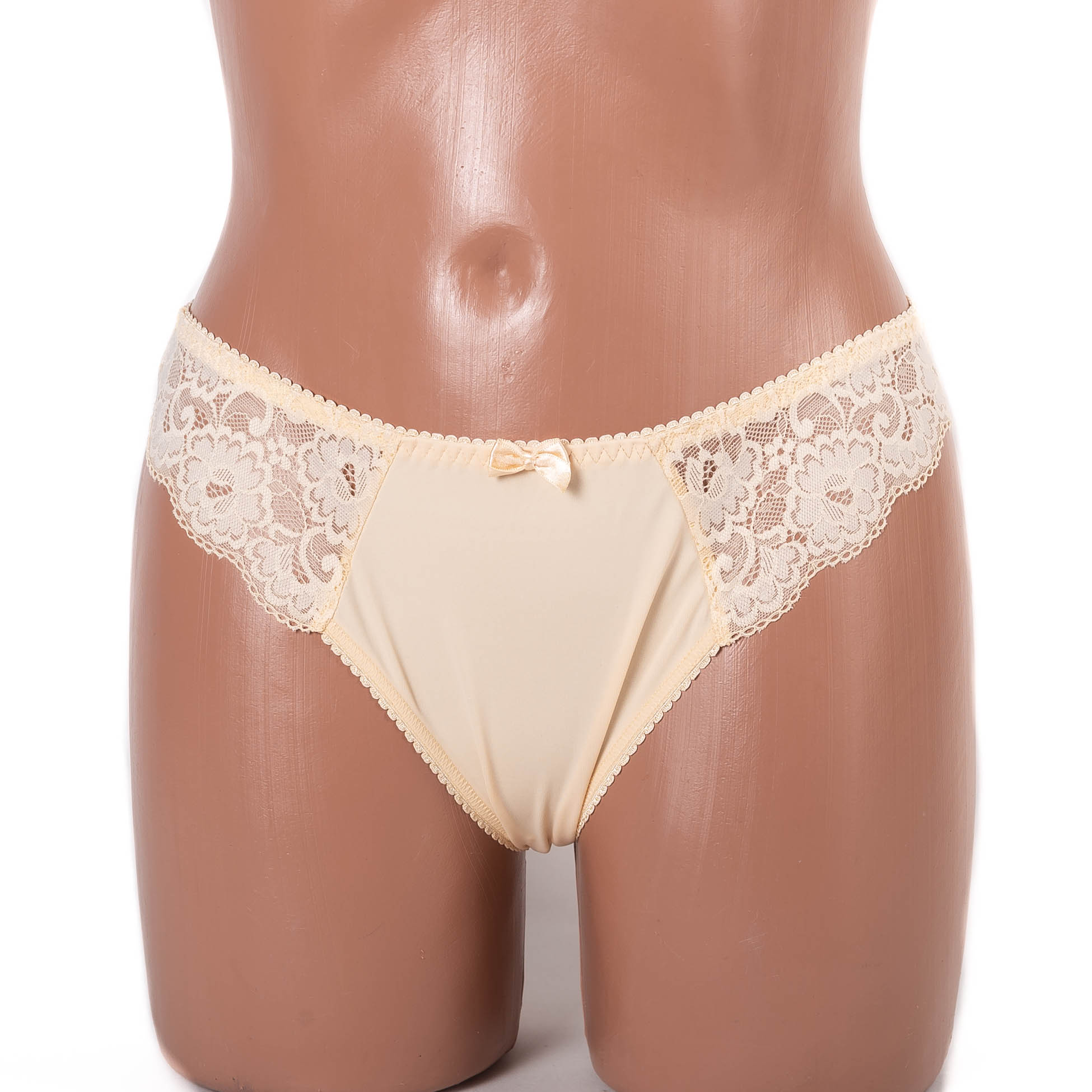 Трусики жіночі мереживні Anfen 3-470 бежеві 3975-7