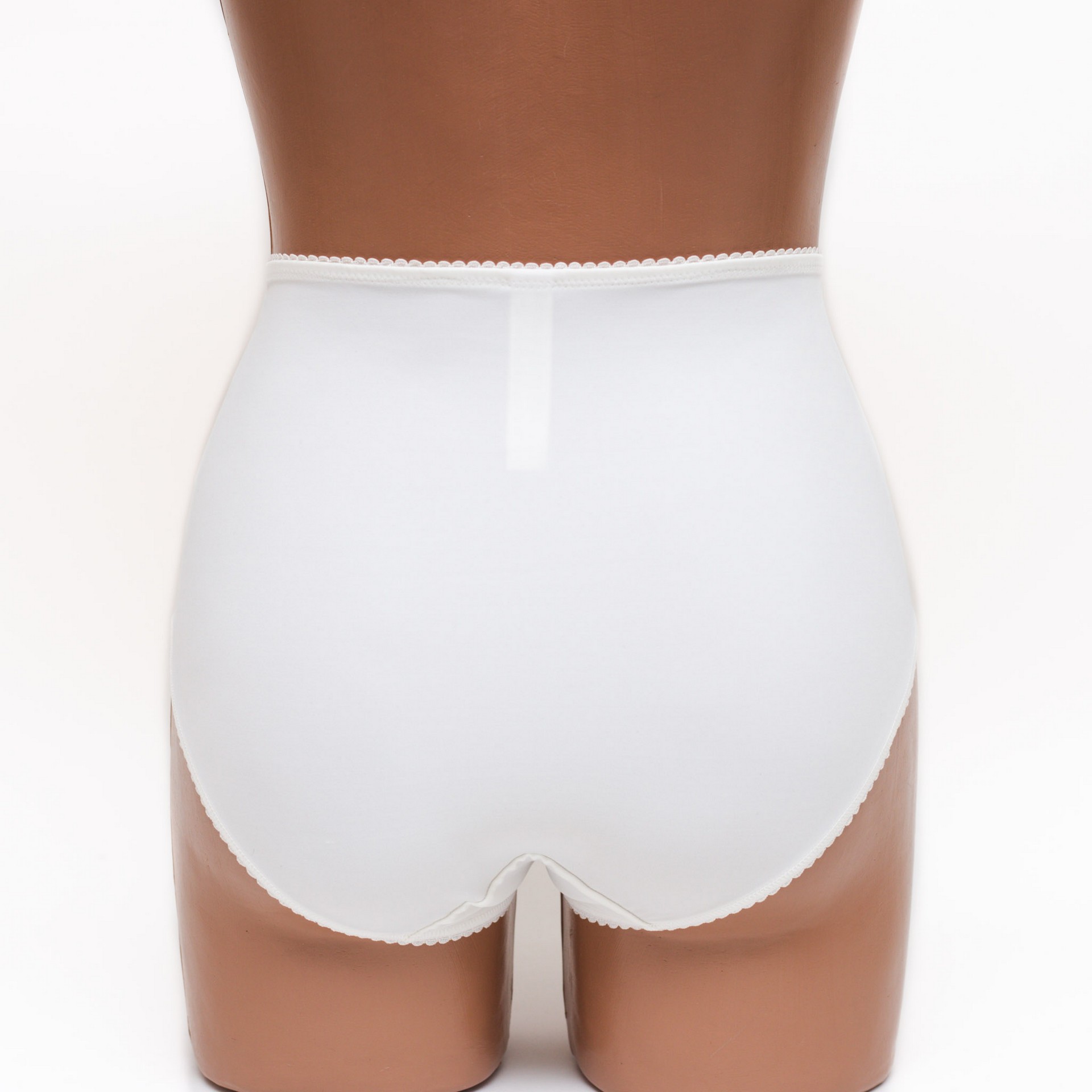 Жіночі трусики високої посадки з мереживом Anfen 5-308 молочні k3605-2 Жіночі трусики високої посадки з мереживом Anfen 5-308 молочні k3605-2