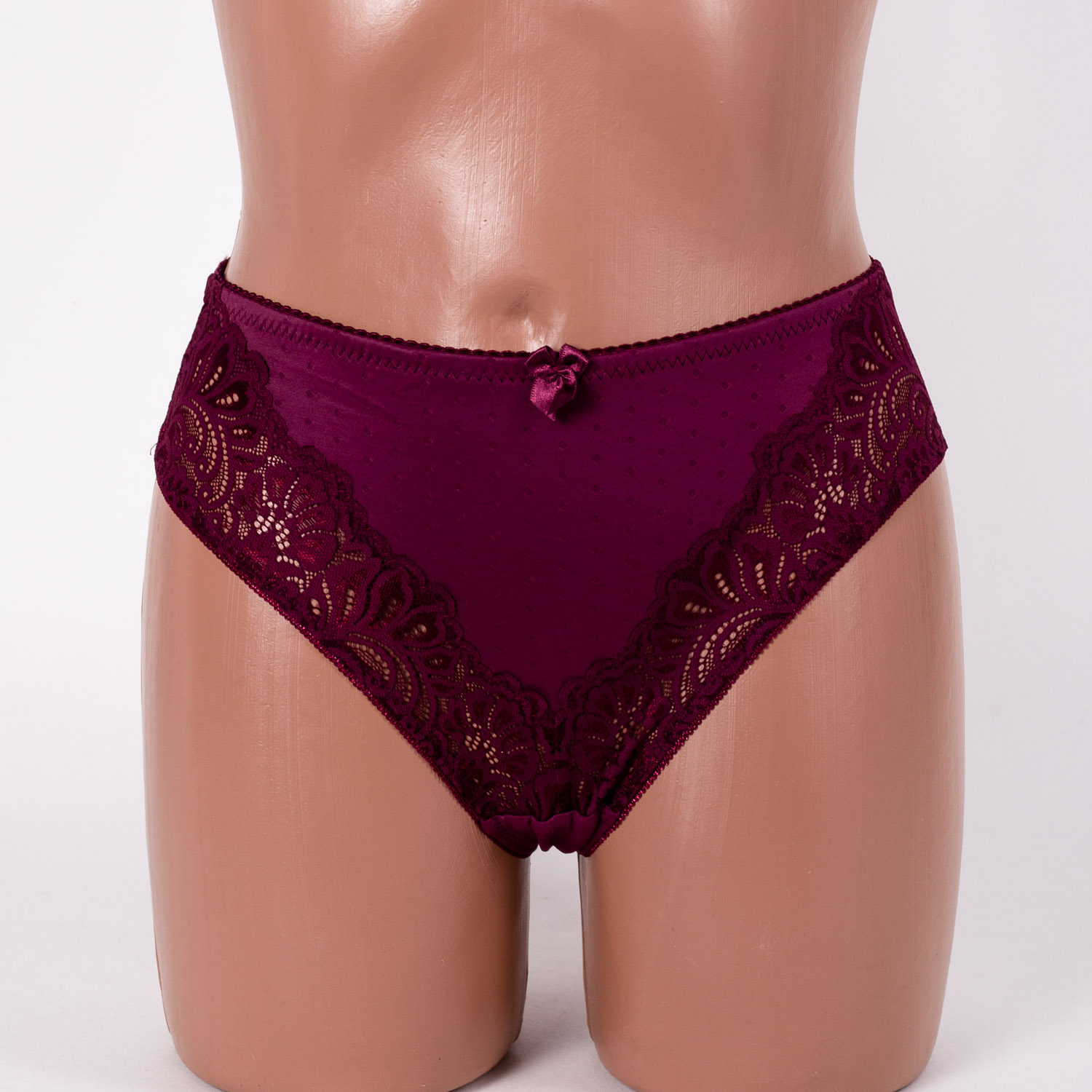 Трусики жіночі мікрофібра з мереживом  Annajolly 81120 марсала 4258-3