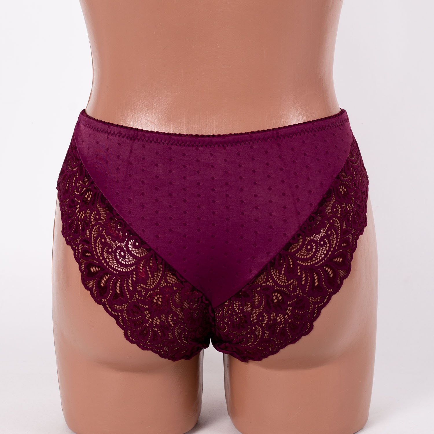 Трусики жіночі мікрофібра з мереживом  Annajolly 81120 марсала 4258-3