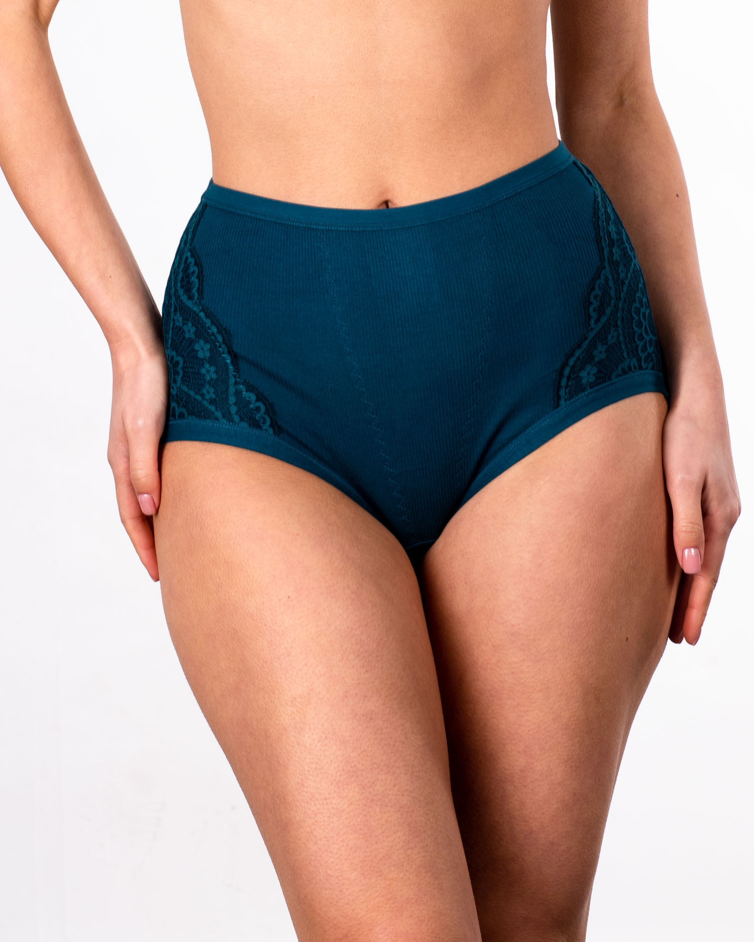 Трусики трикотаж рубчик Anttifu 3001 смарагдові 4220-7