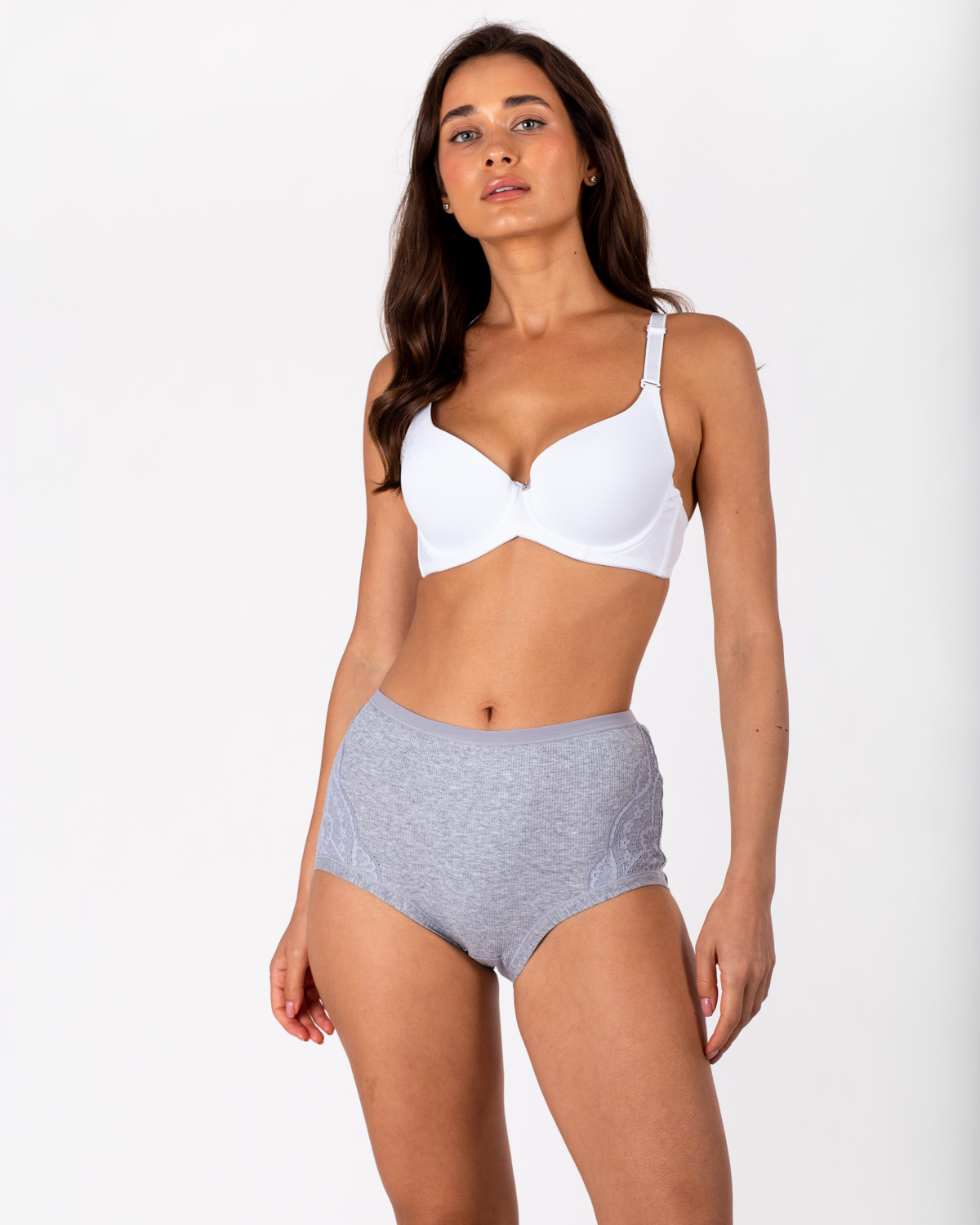 Трусики трикотаж рубчик Anttifu 3001 сірі 4220-1