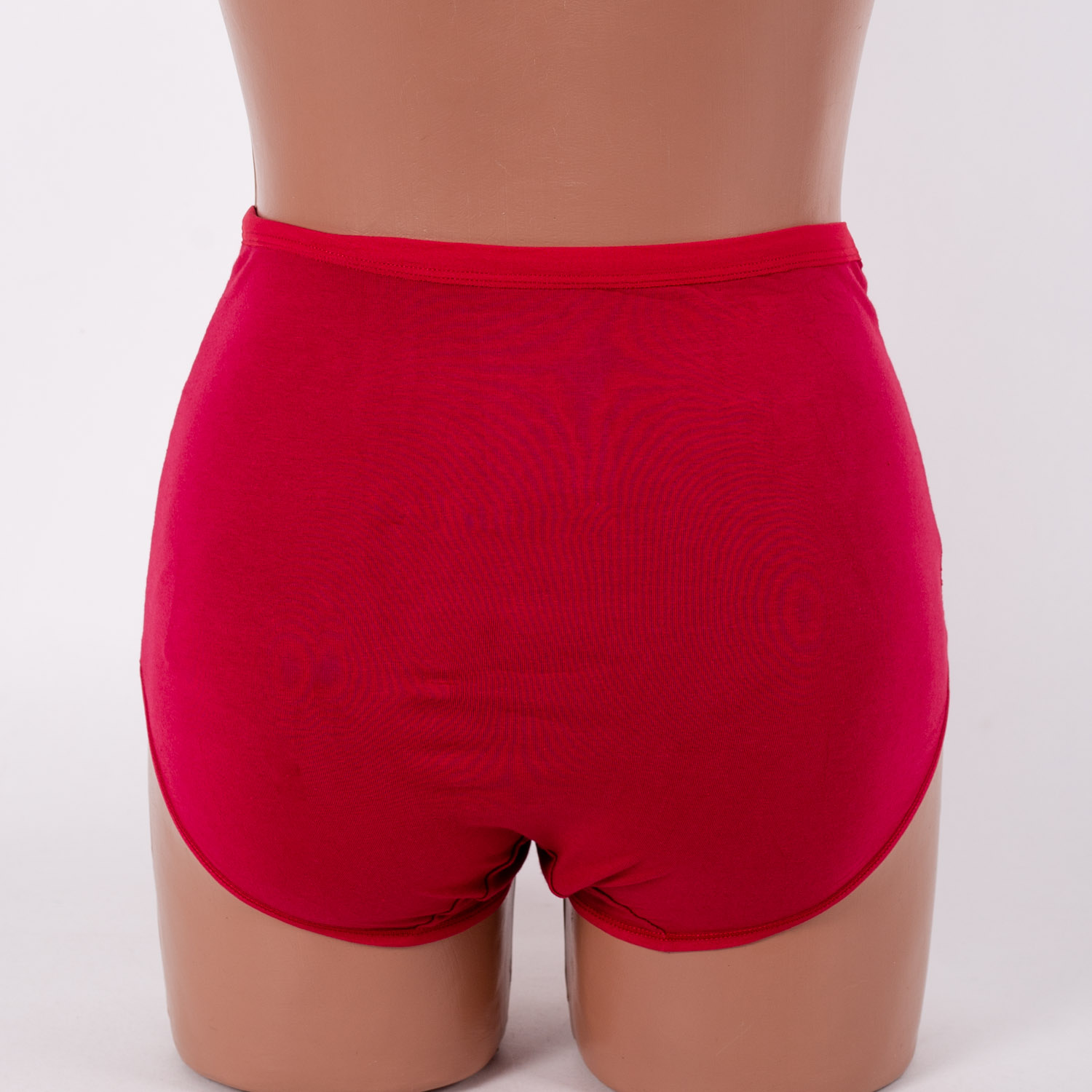Жіночі бавовняні трусики високої посадки Anttifu 636 бордові k3836-10