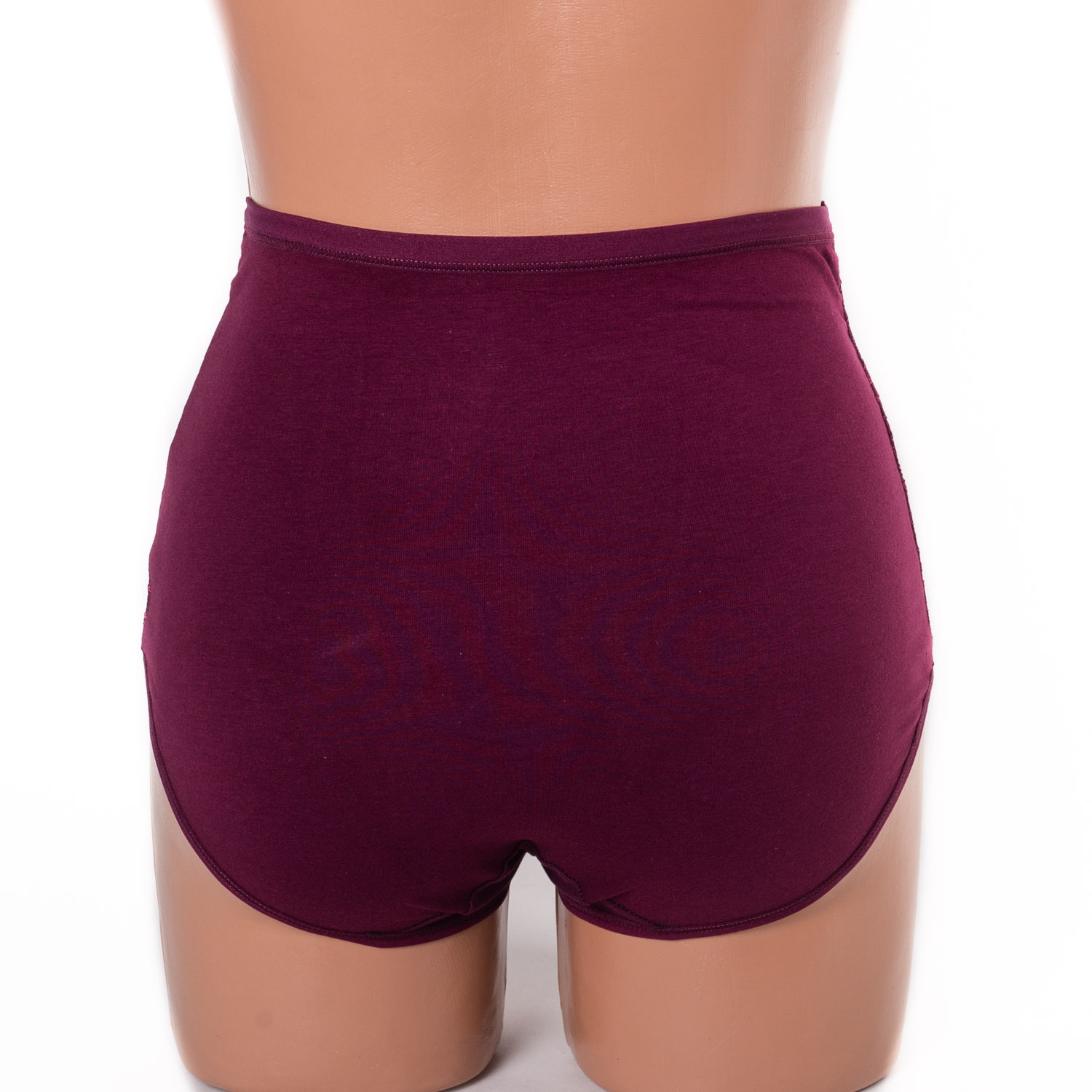 Жіночі бавовняні трусики високої посадки Anttifu 636 марсала k3836-9