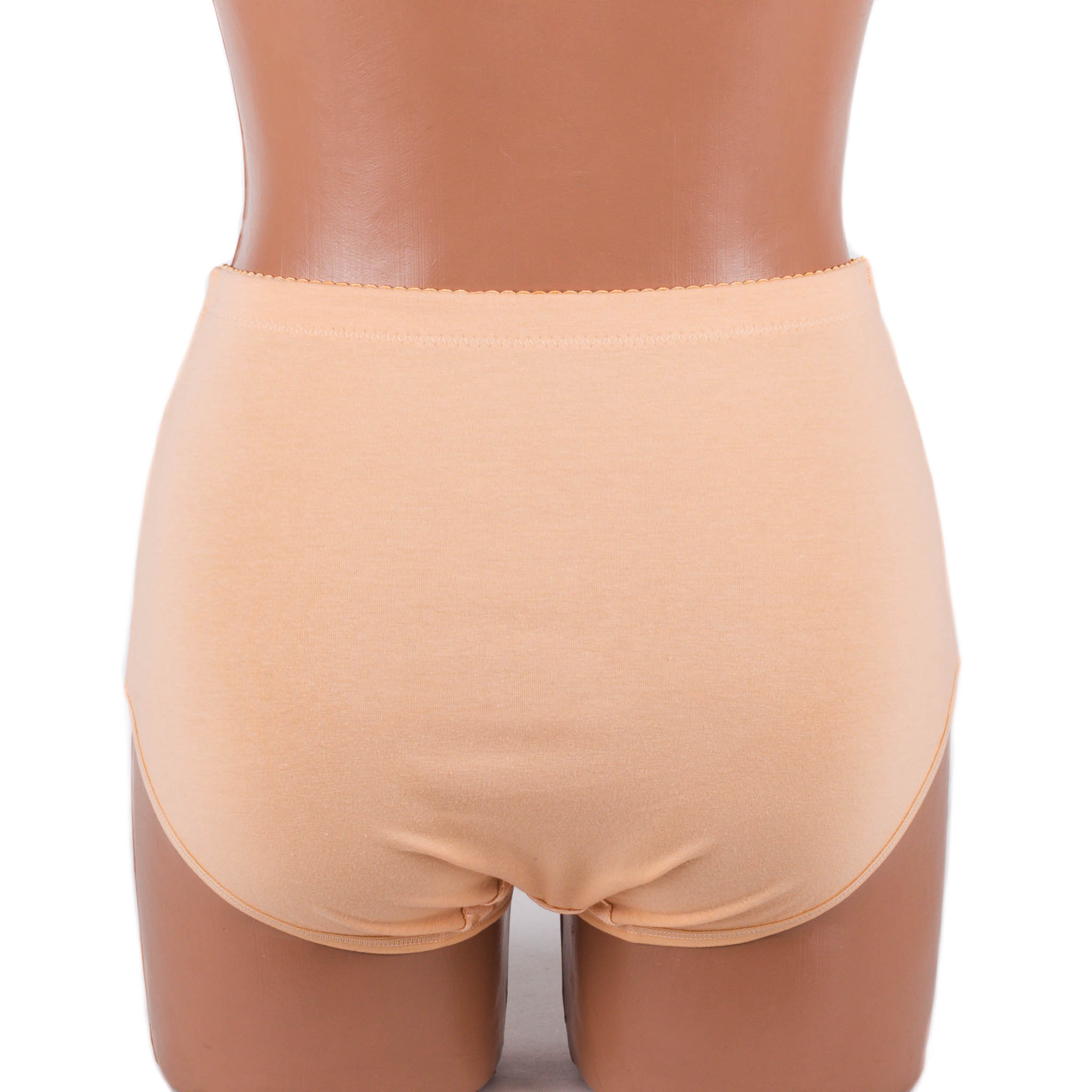 Жіночі бавовняні трусики із мереживом Anttifu 646 бежеві 4174-7