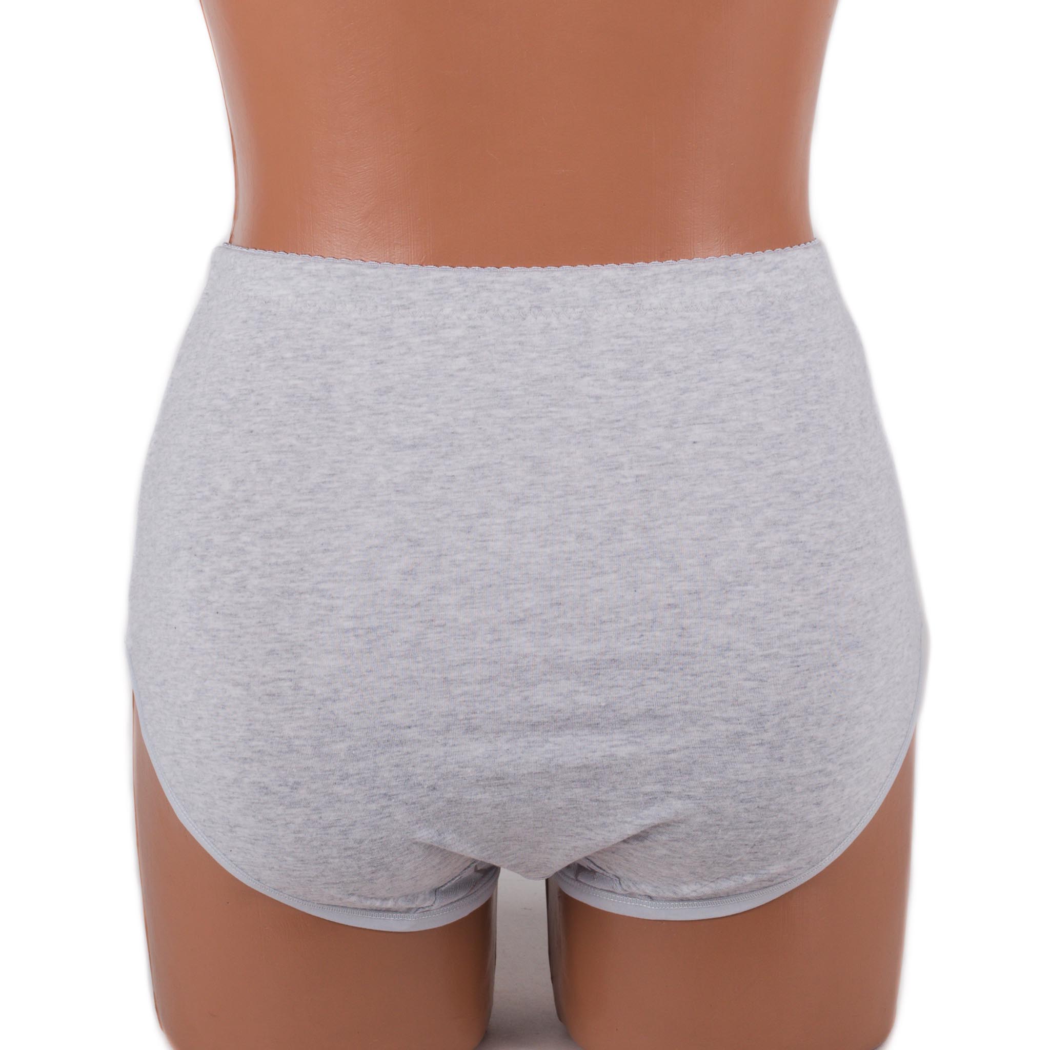 Жіночі бавовняні трусики із мереживом Anttifu 646 сірі 4174-6