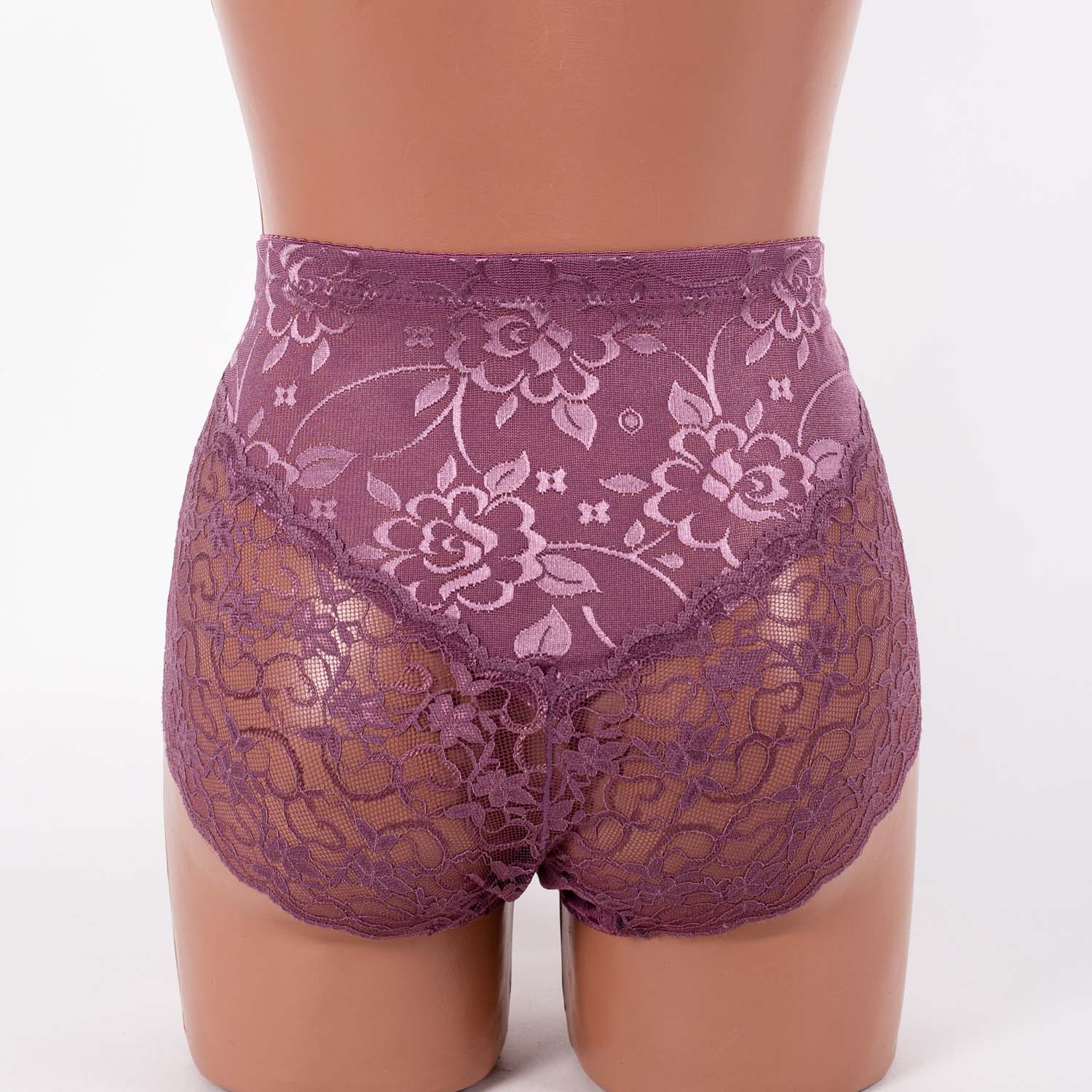 Трусики жіночі мереживні завищена посадка Anttifu 676 мокко 4267-5