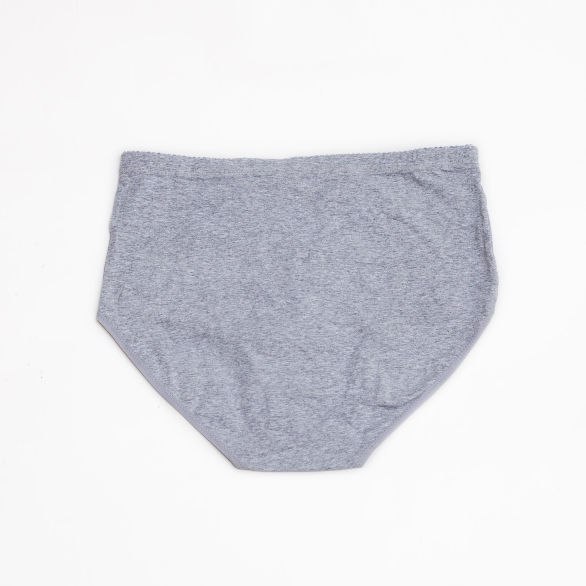 Женские хлопковые трусики высокой посадки Anttifu 7766 серые k3732-6