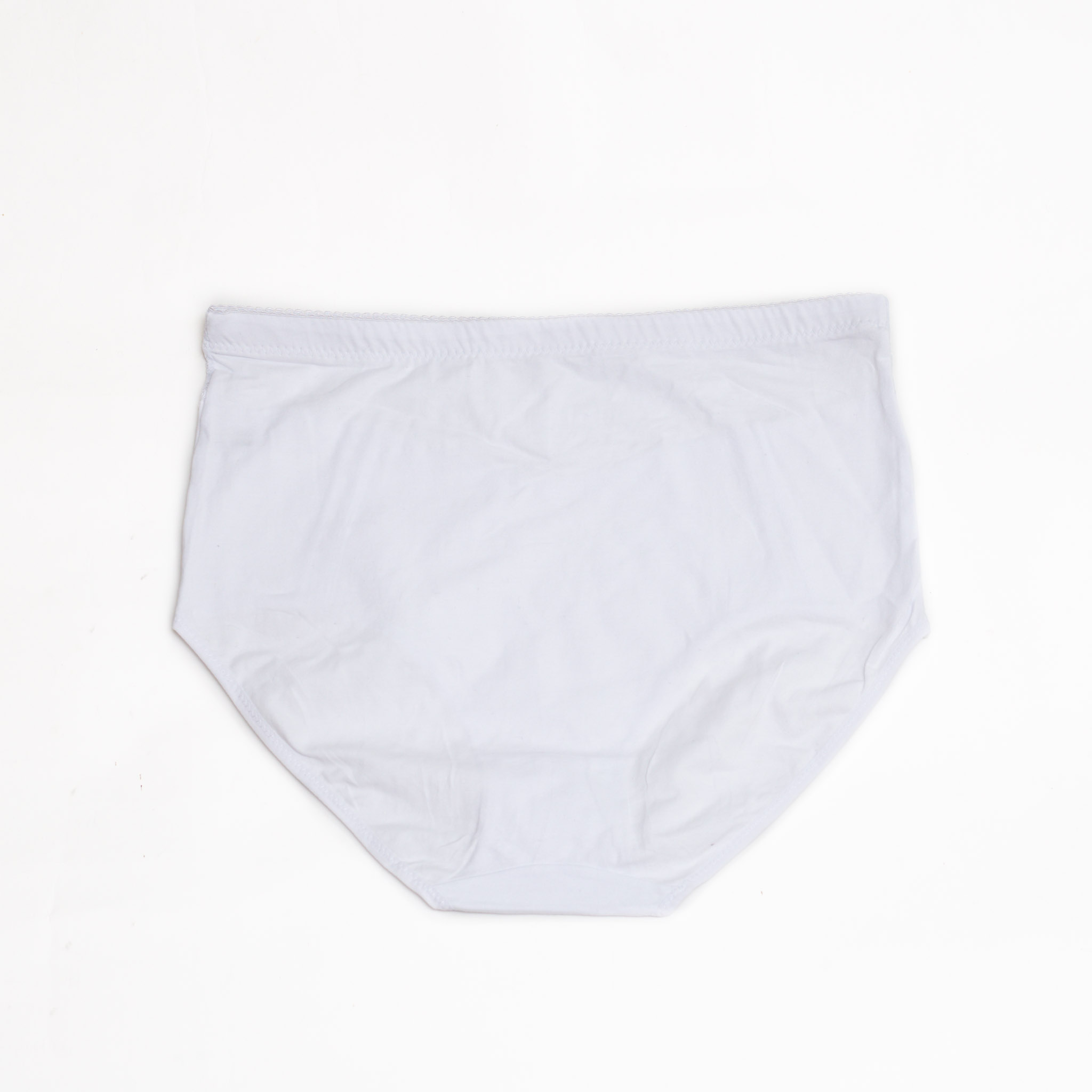 Женские хлопковые трусики высокой посадки Anttifu 7766 белые k3732-3