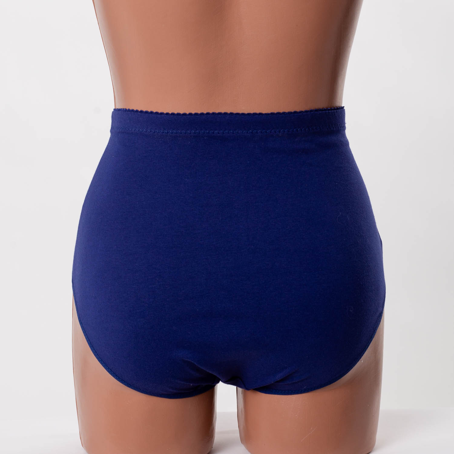 Жіночі бавовняні трусики високої посадки Anttifu 7766 сині k3732-8