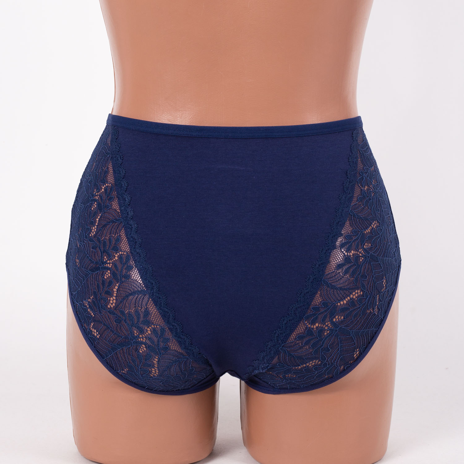 Труси бавовняні з мереживом Anttifu 799 синие 4252-6