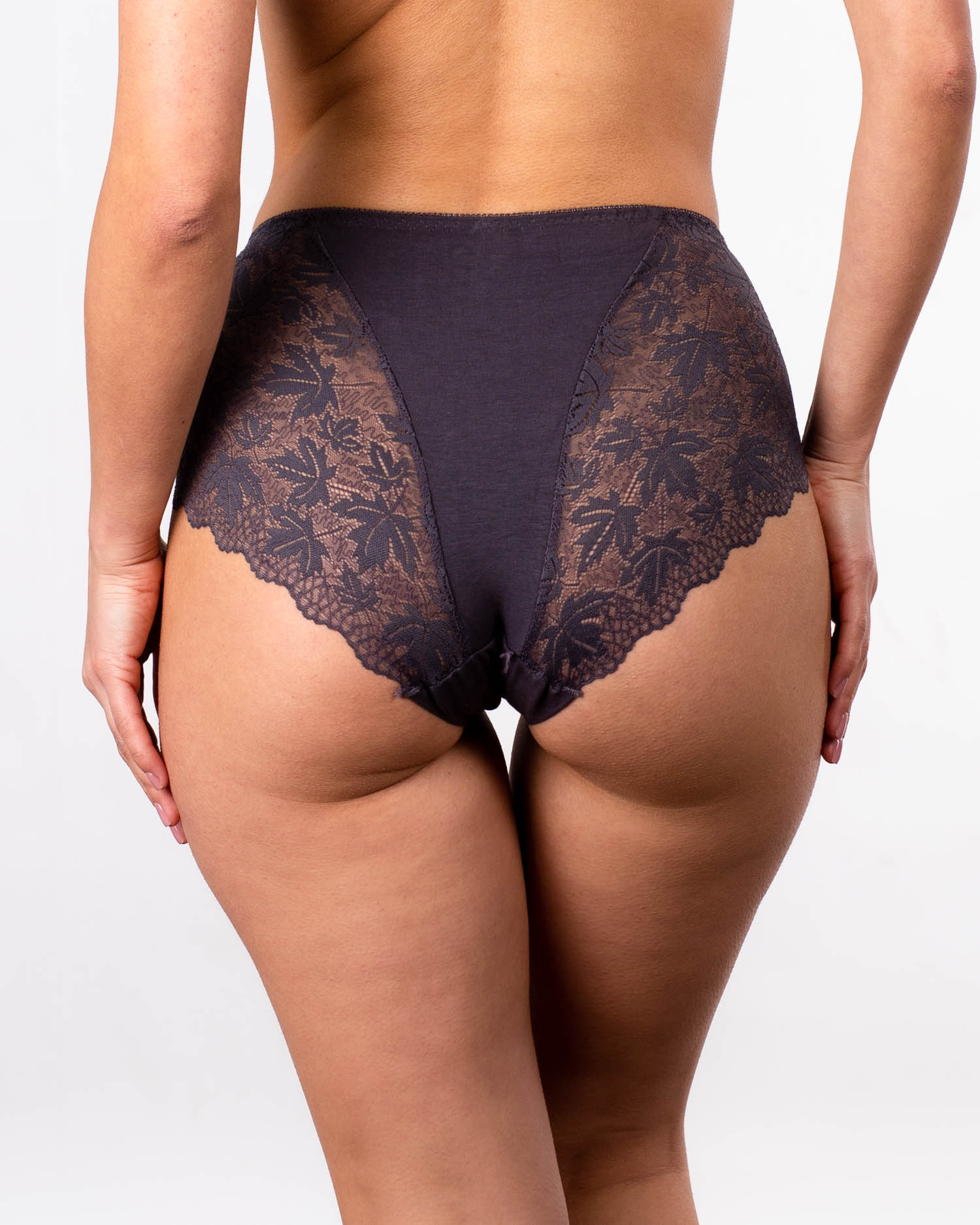 Трусики бавовна з мереживом Biweier 9298 сірі 4209-7 Трусики бавовна з мереживом Biweier 9298 сірі 4209-7