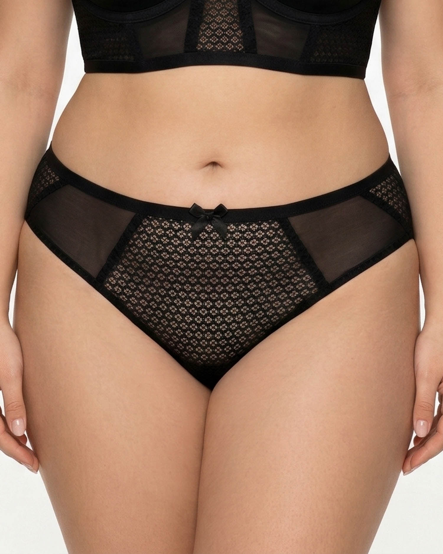 Жіночі труси мереживні Weiyesi 2228 чорні 4461-1
