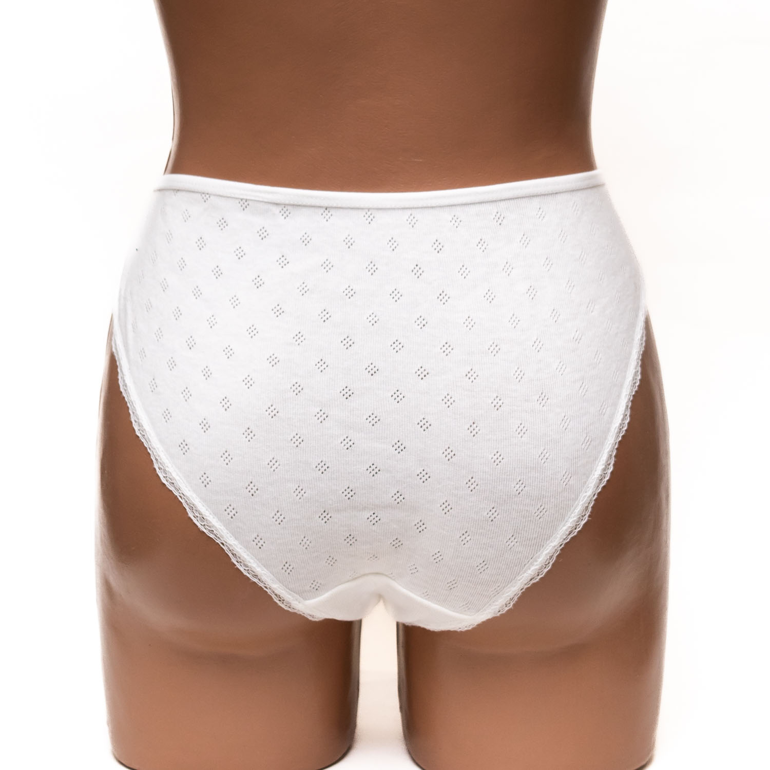 Жіночі труси бавовняні Wiwi білі 4445-2