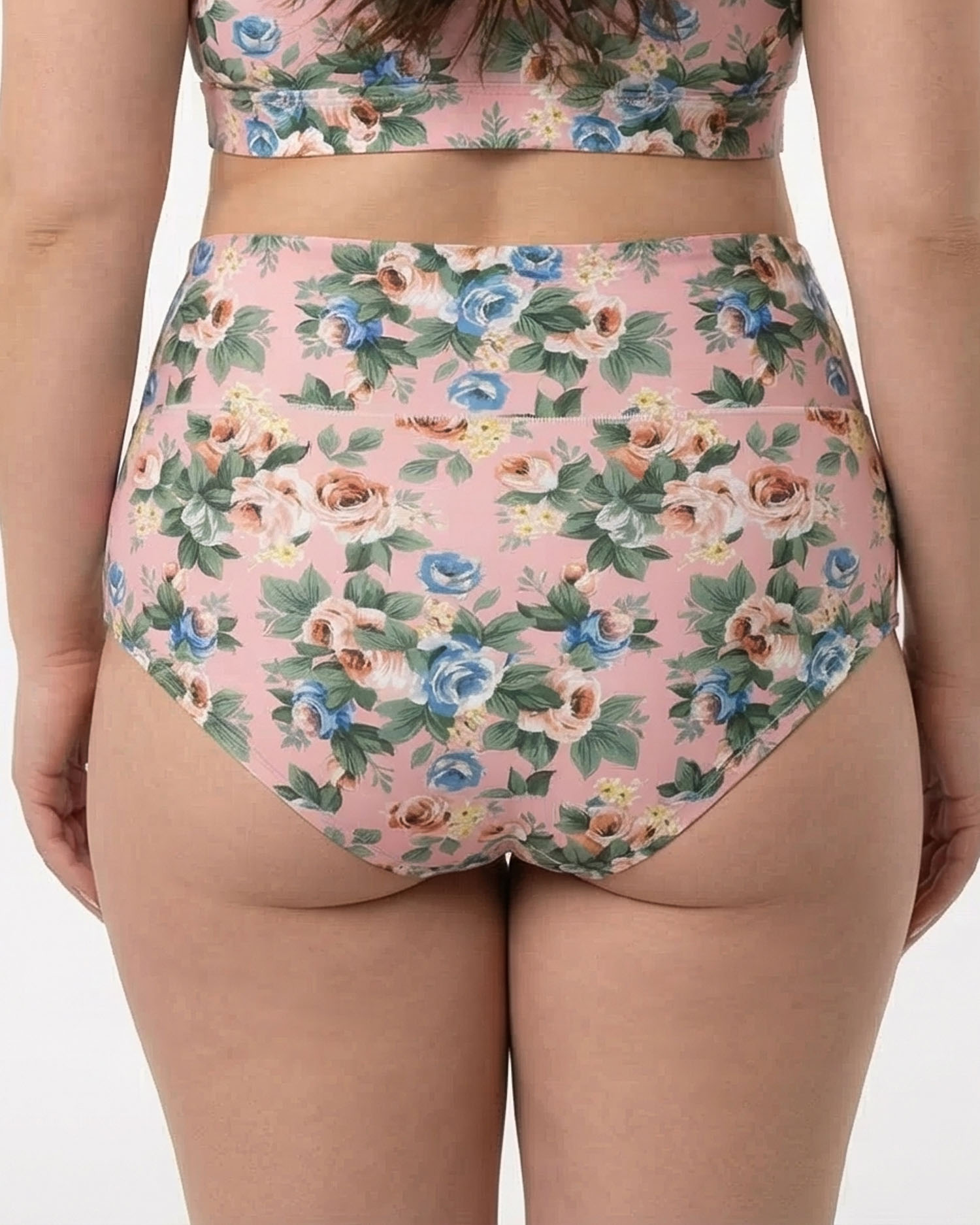 Жіночі труси завищеної посадки мікрофібра Wiwi рожеві 4467-2